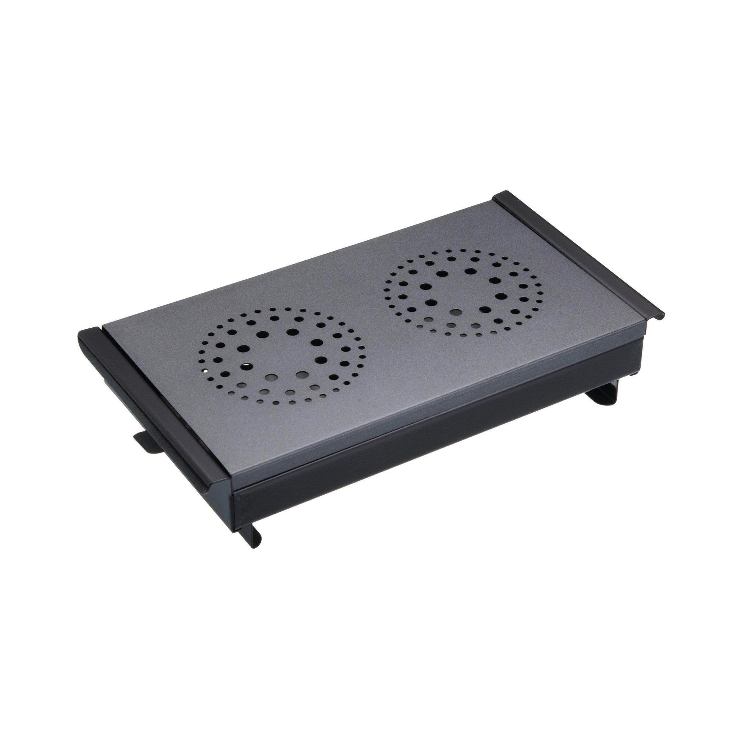 Masterclass  Double Light Food Warmer - Black - 33x17.5cm