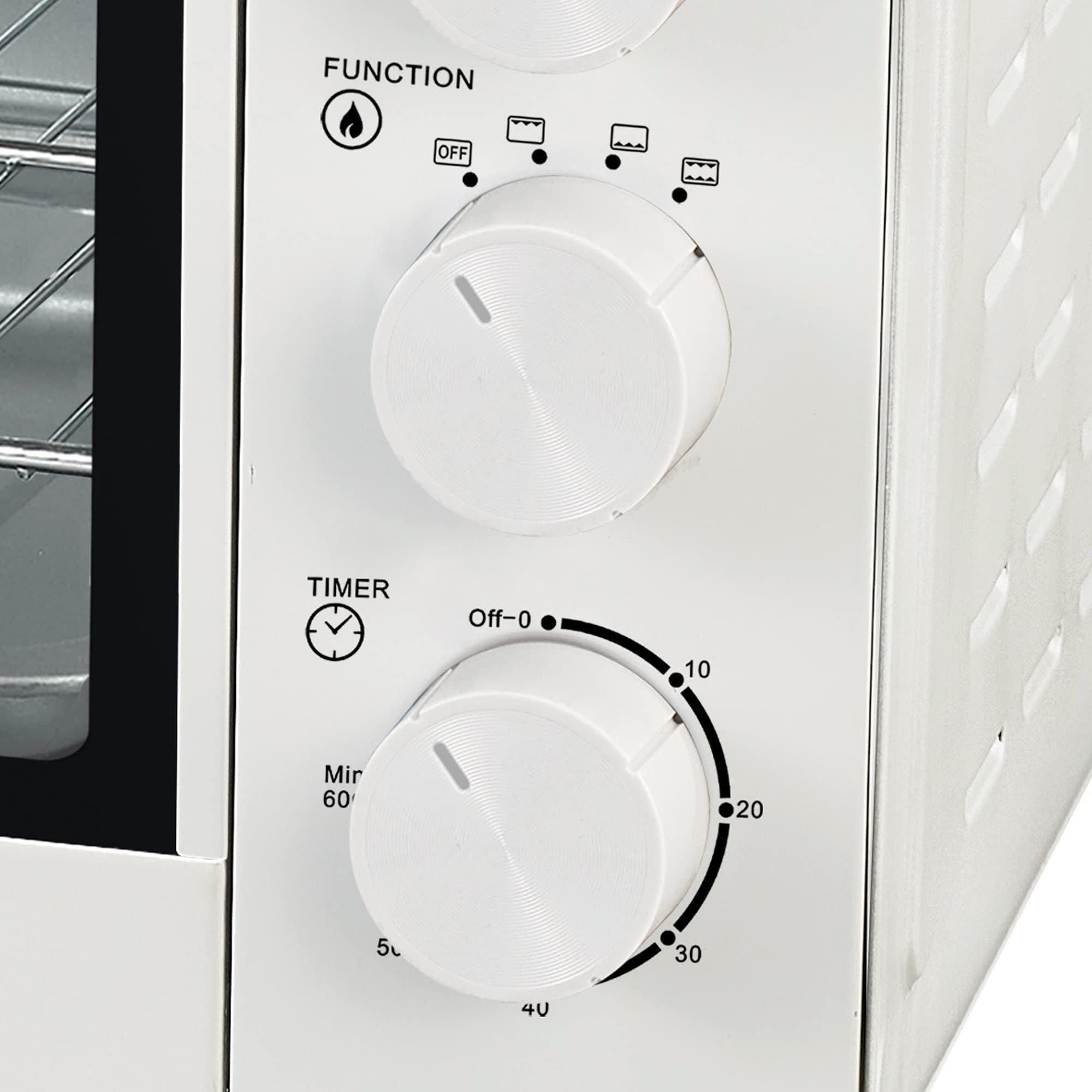 White - Igenix - IG7161 60 LITRE ELECTRIC MINI OVEN WITH DOUBLE HOT - 3