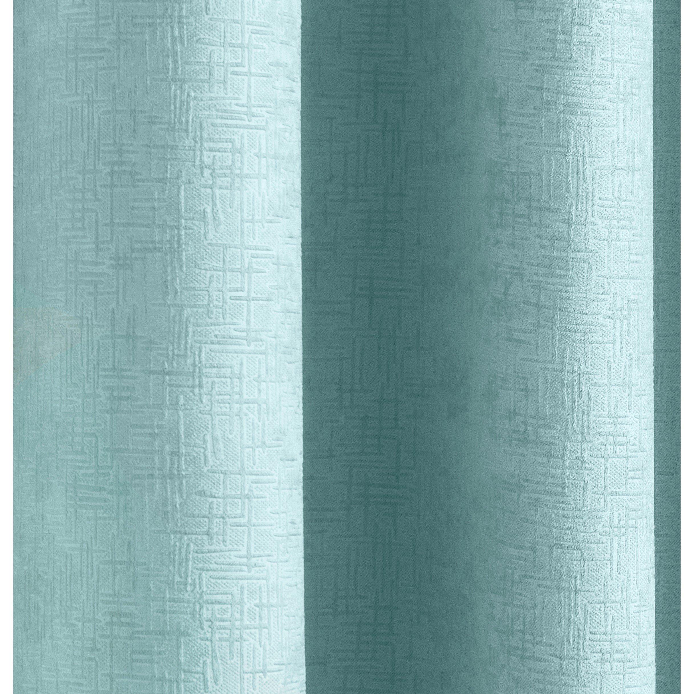 Sky Blue - Enhanced Living - Textured Thermal Room Darkening Curtains Eyelet - 3