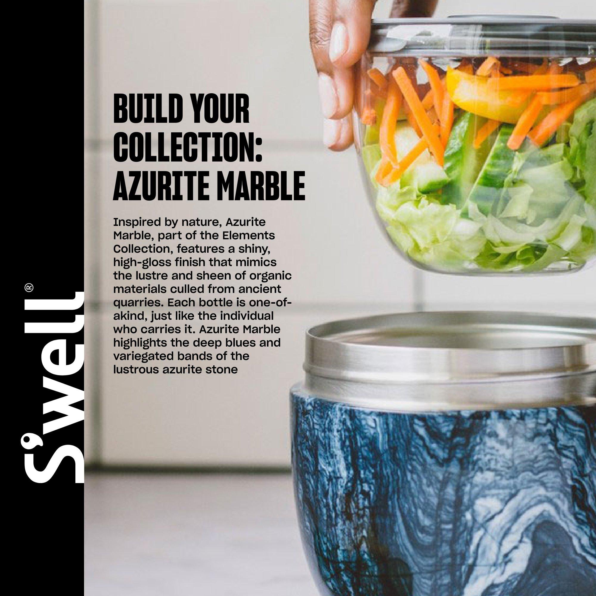 Blue - Swell - Swell Azurite Marble Eats 2-in-1 Food Bowl - 4