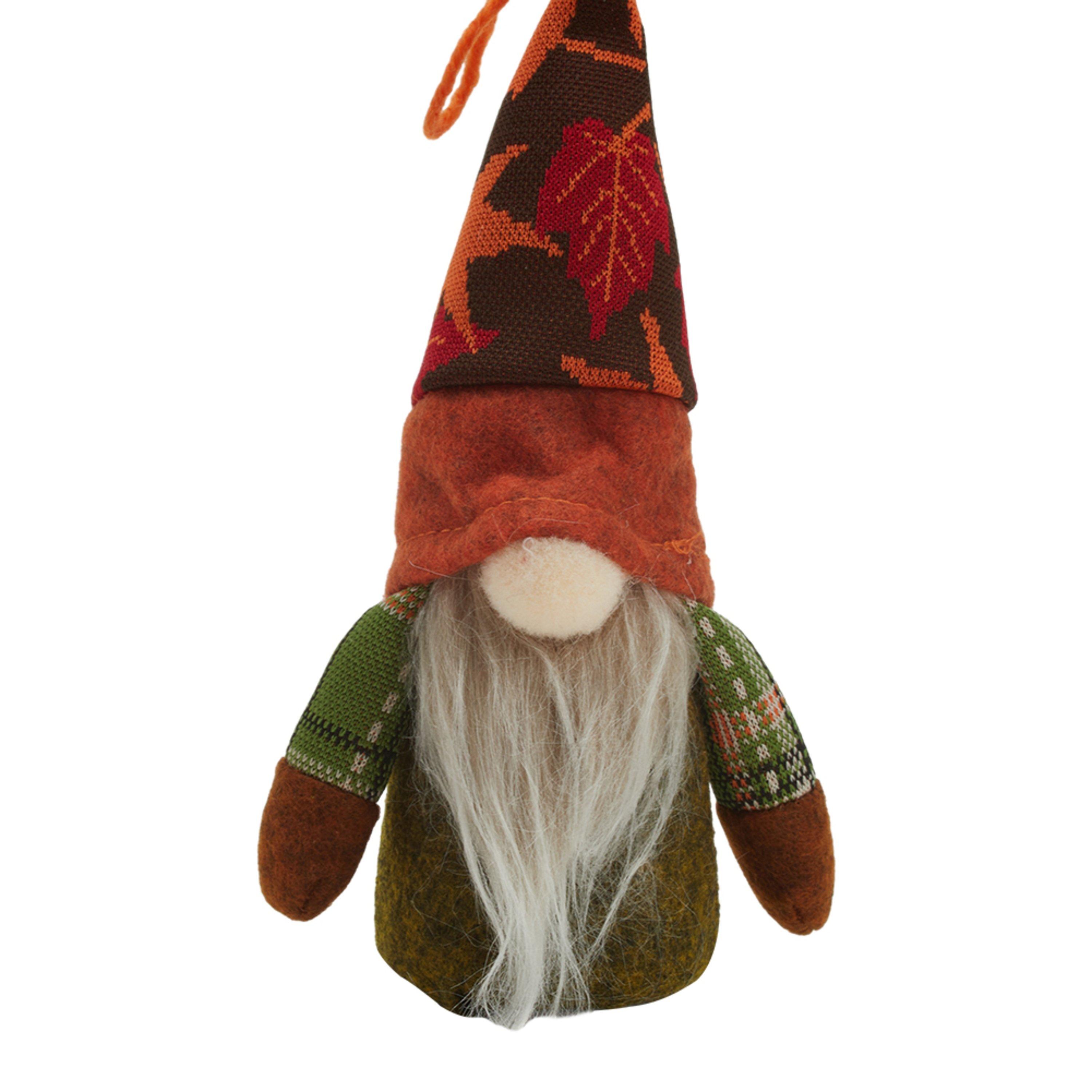 Orange - LIFE IDEAS - LED Thanksgiving Harvest Maple Gnome Plush Doll - 11