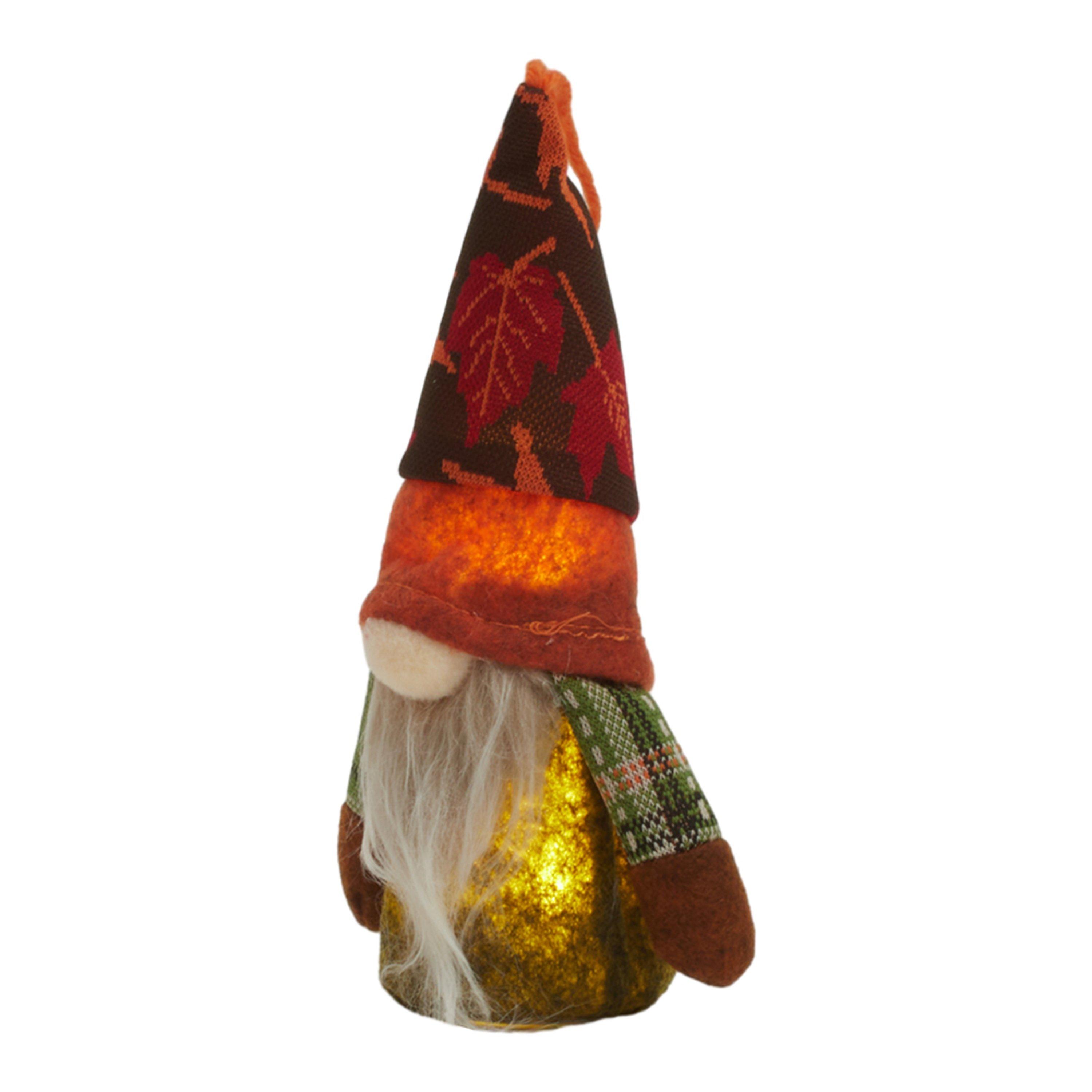 Orange - LIFE IDEAS - LED Thanksgiving Harvest Maple Gnome Plush Doll - 7