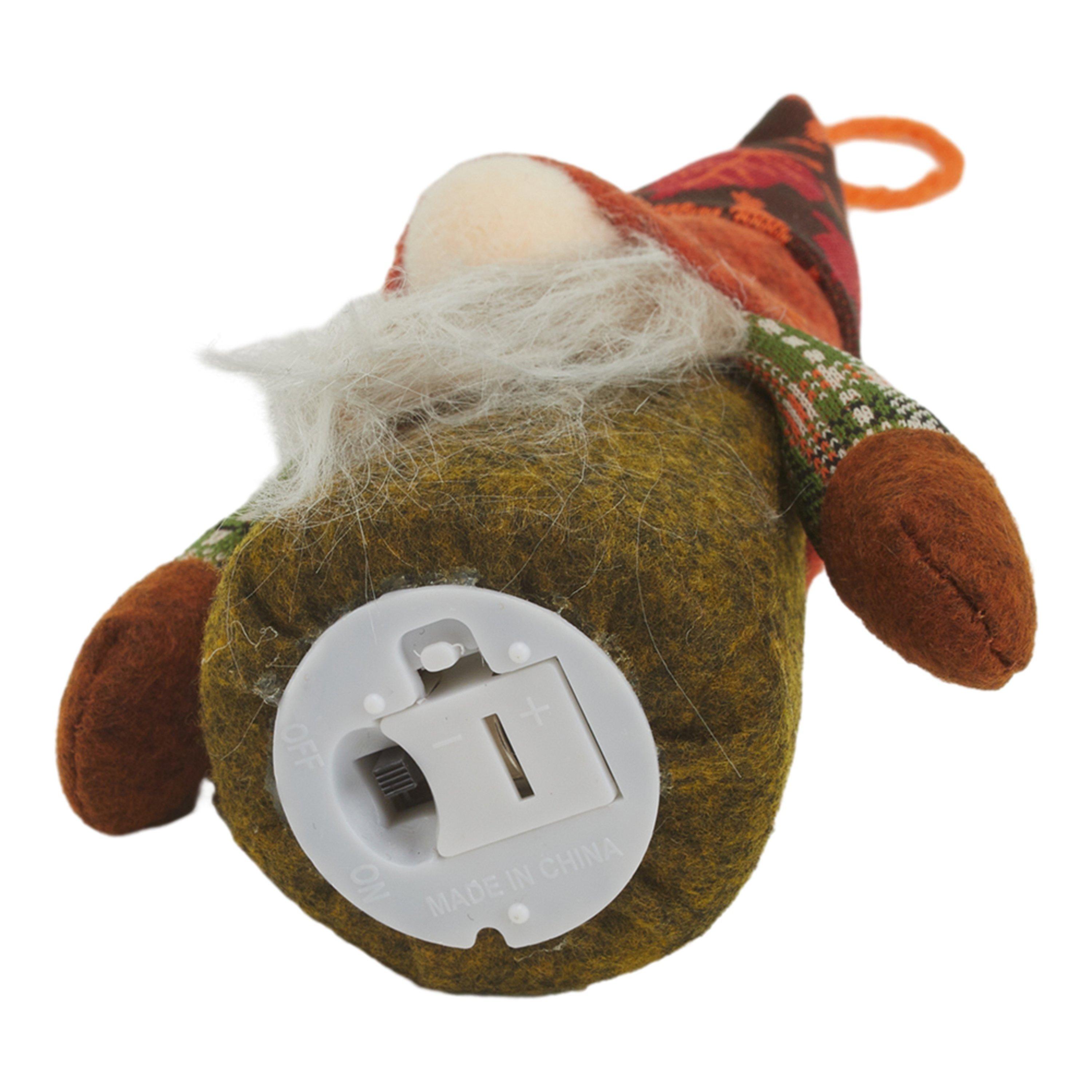Orange - LIFE IDEAS - LED Thanksgiving Harvest Maple Gnome Plush Doll - 8
