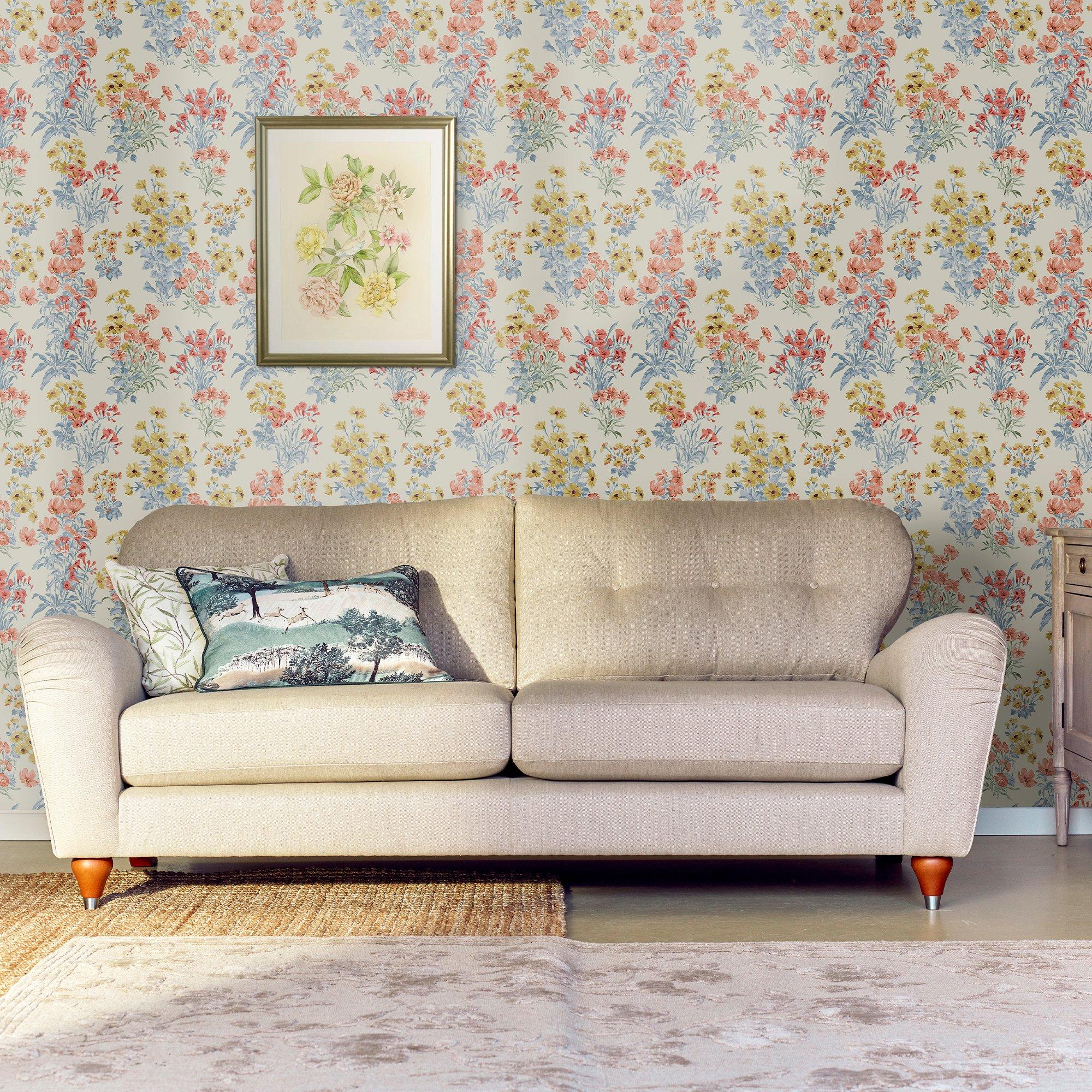 Ochre - Laura Ashley - Megan Ochre Yellow Wallpaper - 1