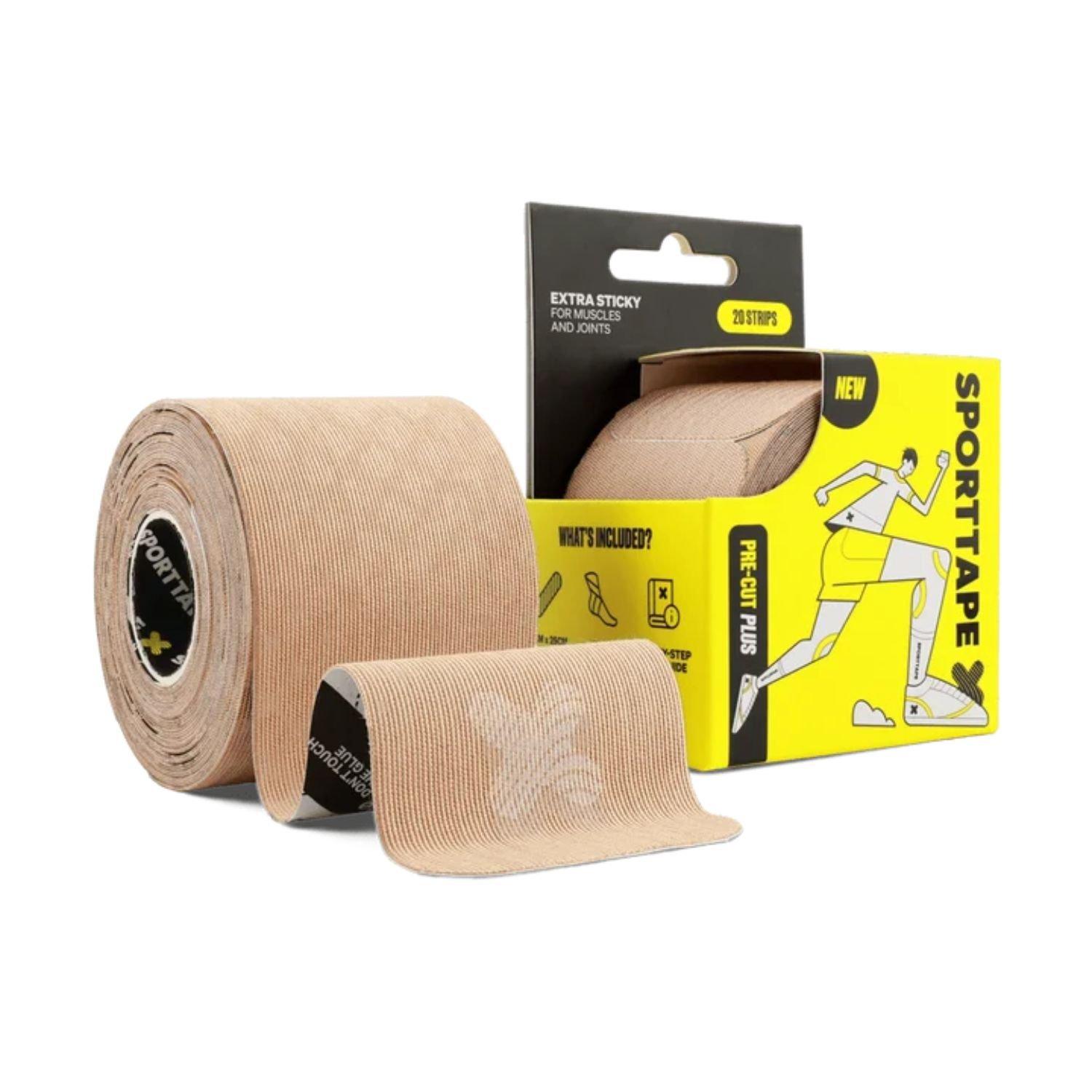 Pre-Cut Plus Kinesiology Tape - 20 Strips