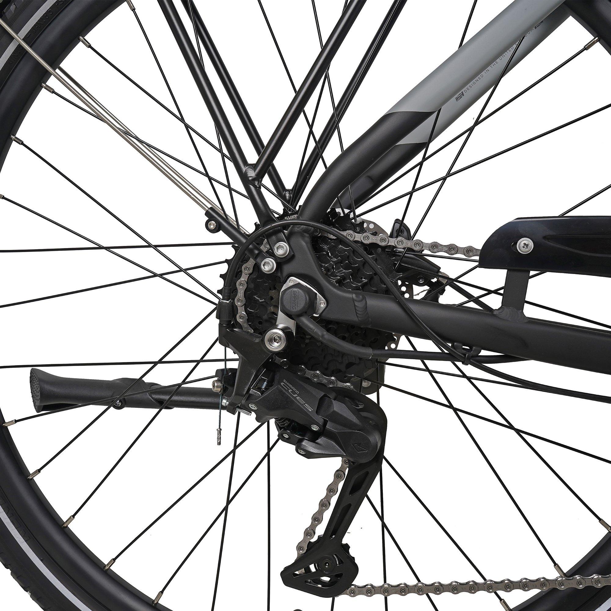 Grey - Dawes - Dawes Spire 2.0 Cross Bar Cues Electric Bike - 3