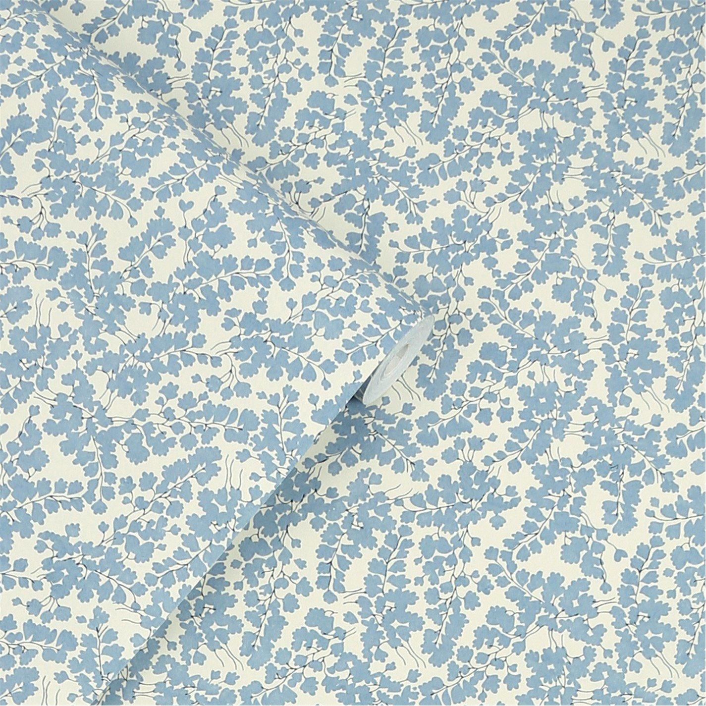 Newport Blue - Laura Ashley - Cariad Spray Newport Blue Wallpaper - 3