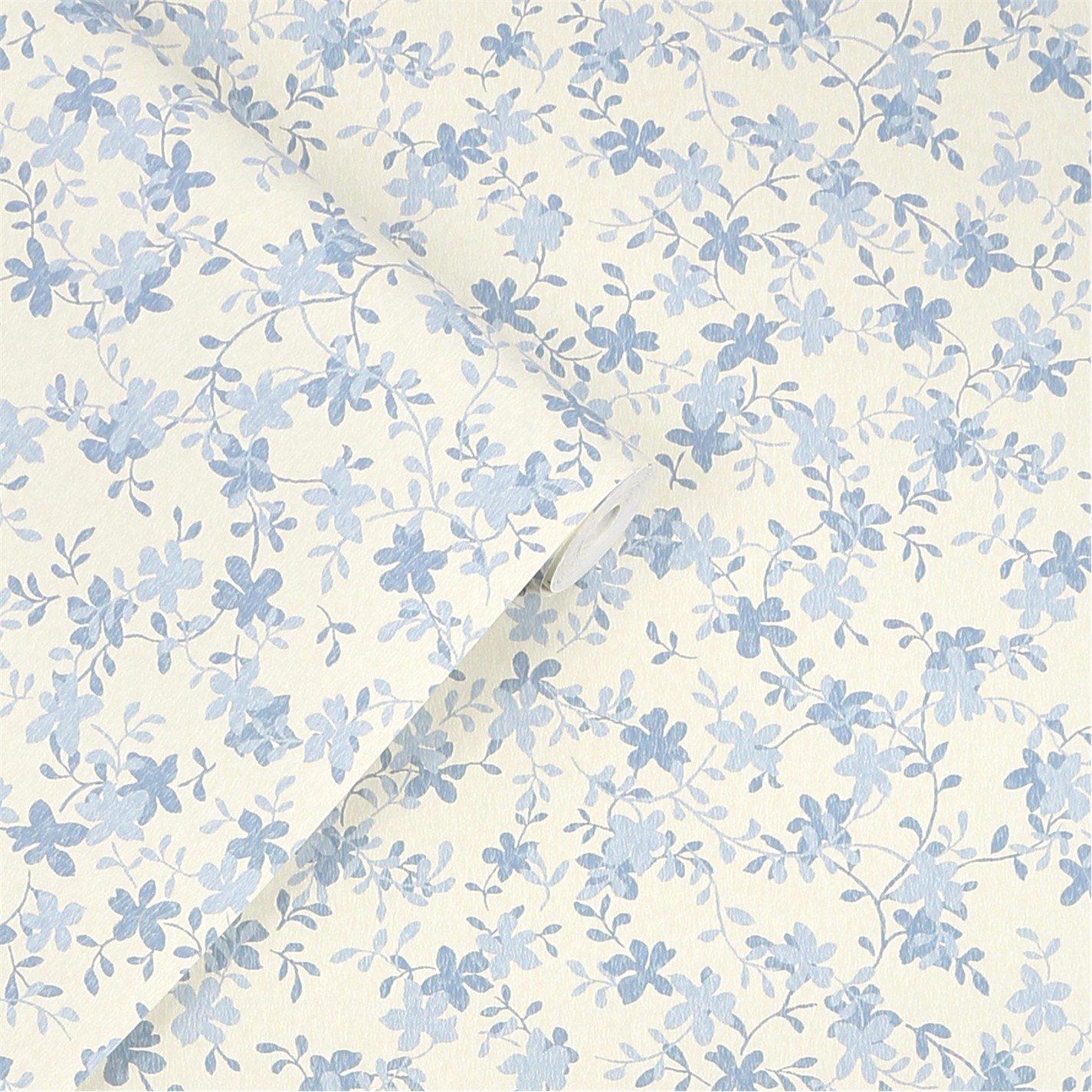 Pale Seaspray B - Laura Ashley - Misterton Trail Pale Seaspray Blue Wallpaper - 3