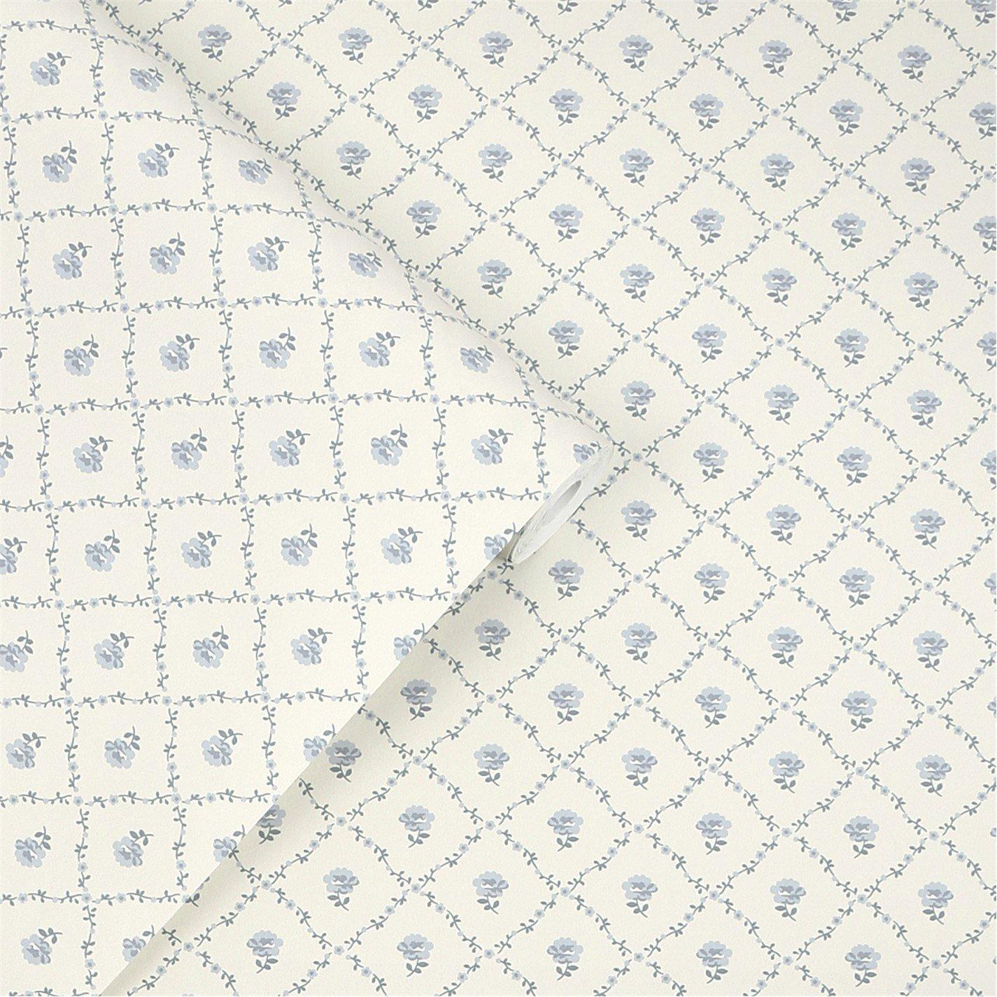 Pale Seaspray B - Laura Ashley - Kate Pale Seaspray Blue Wallpaper - 3