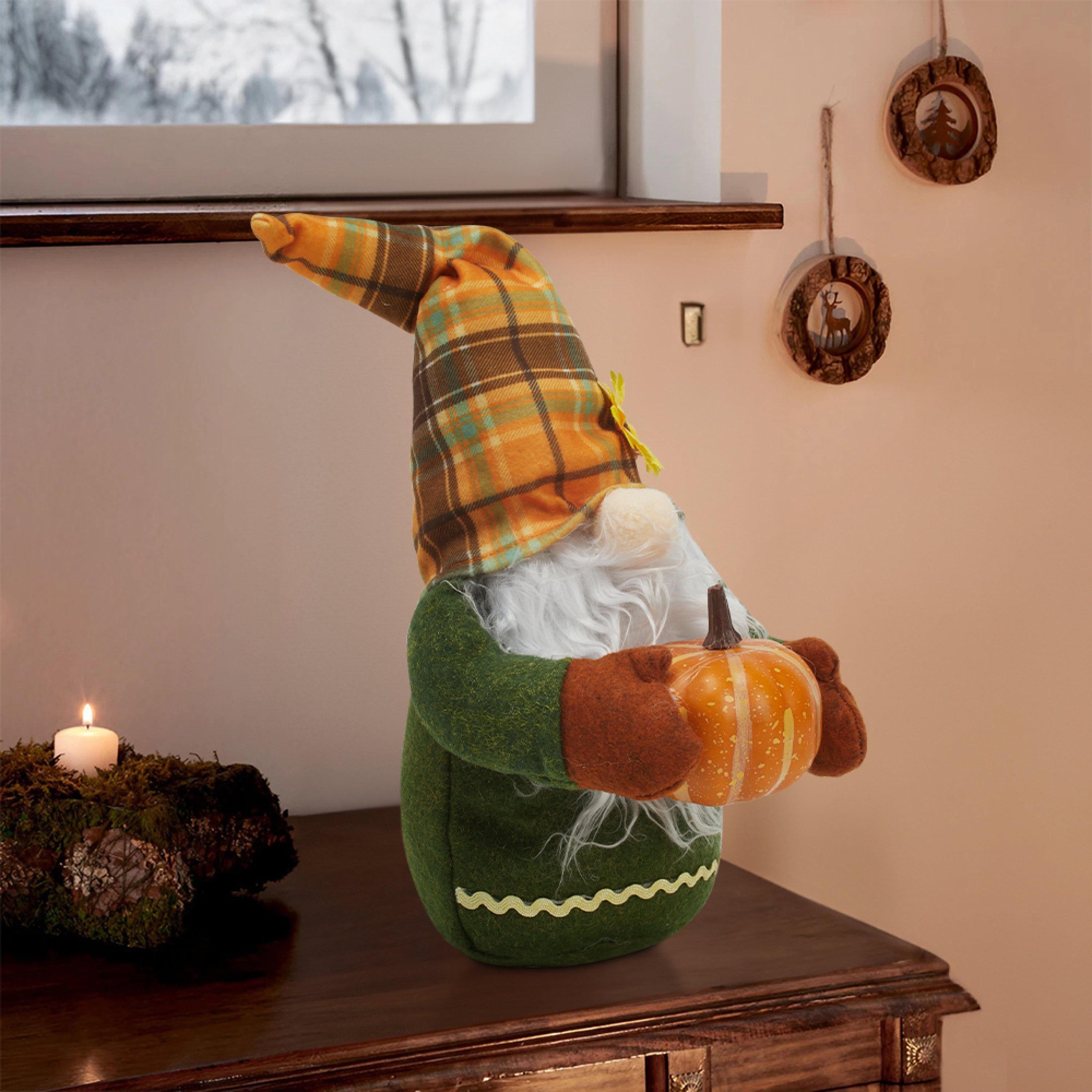 Life Ideas  Handmade Autumn Harvest Gnome Decoration - color