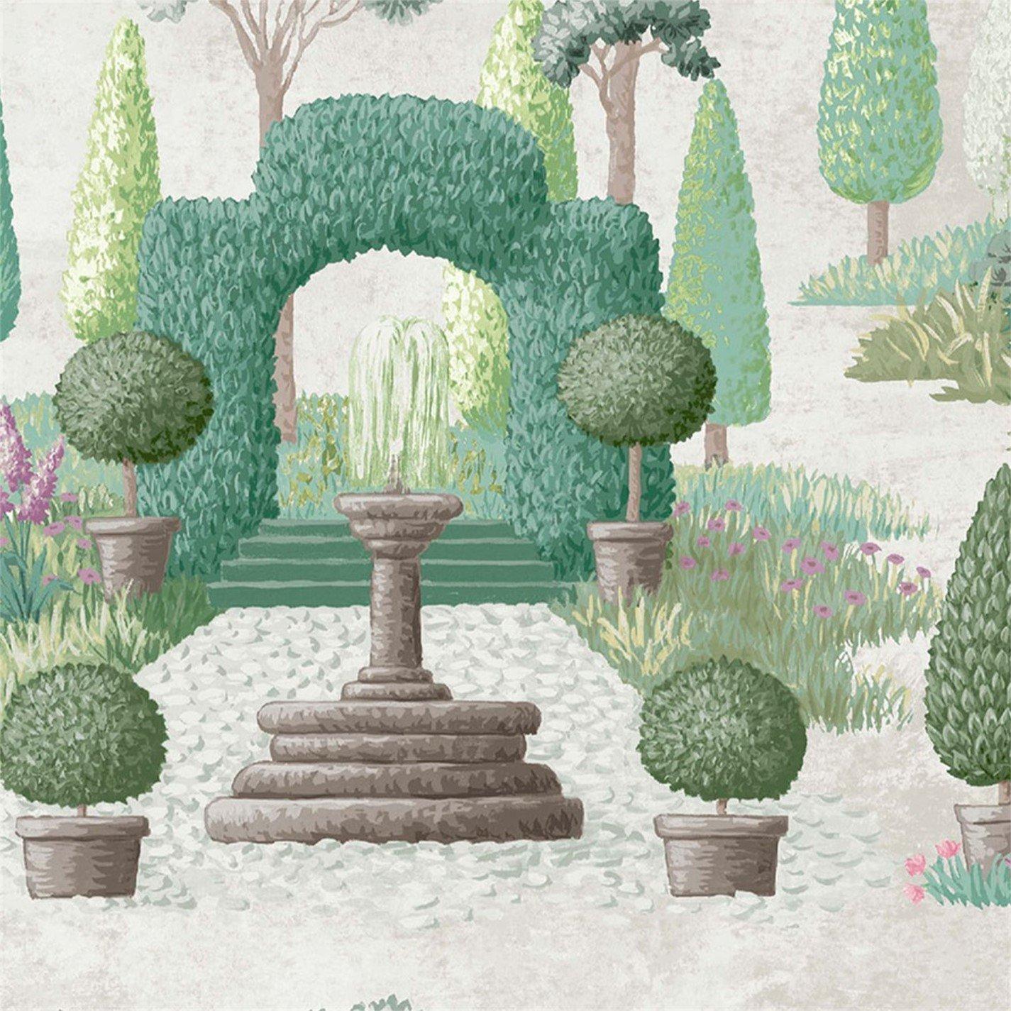 Fern Green - Laura Ashley - Naunton Folly Fern Green Wallpaper - 4