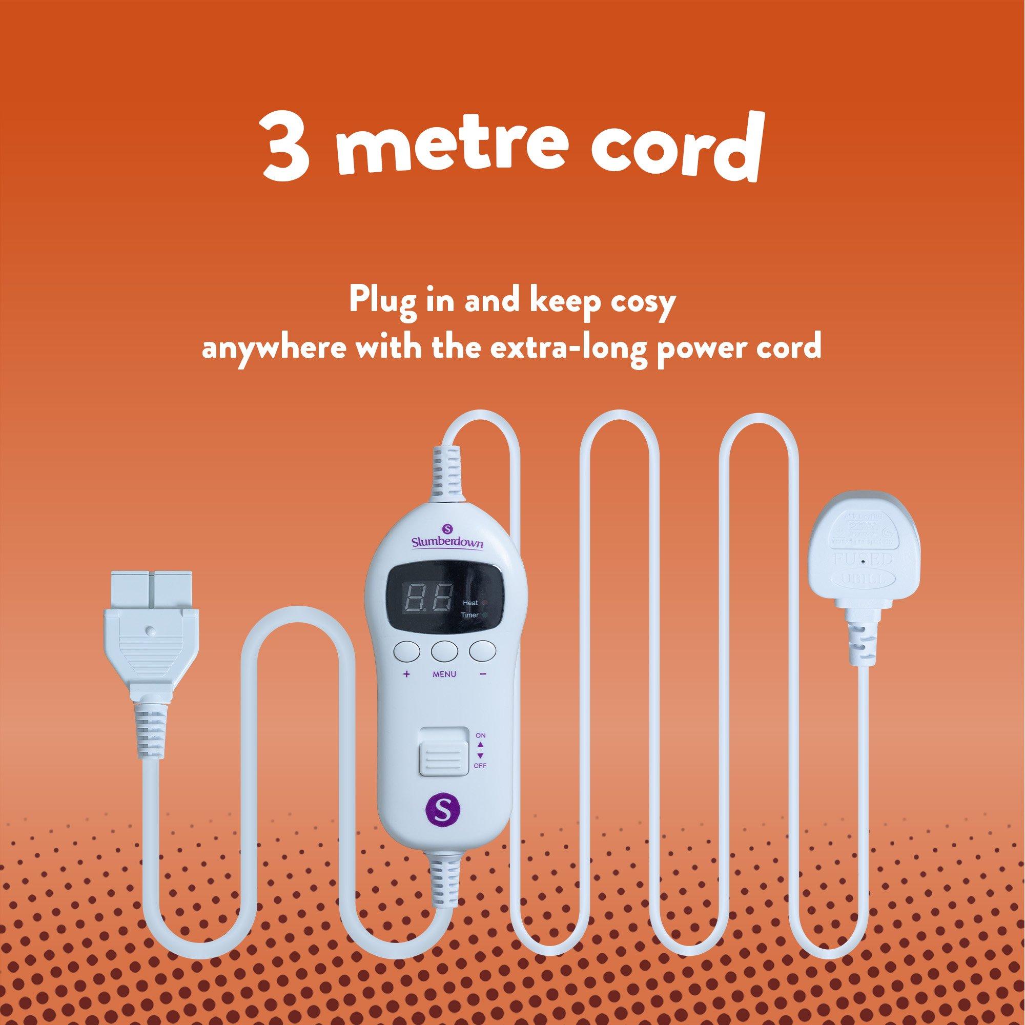 Charcoal - Slumberdown - Cosy & Snug Sherpa Fleece Heated Throw - 6