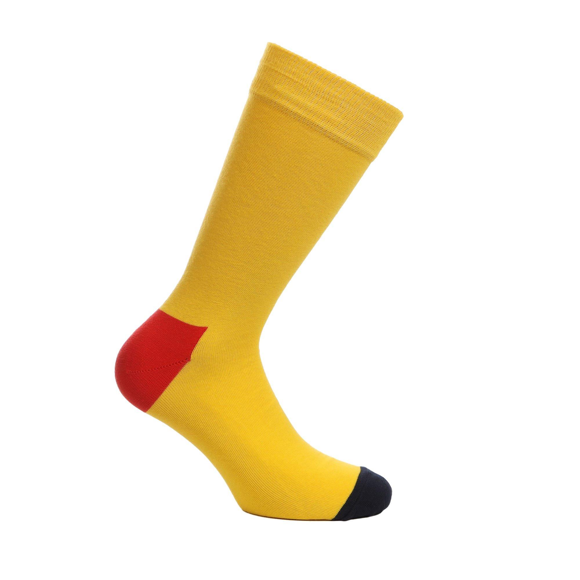 Yellow - Happy Socks - Embroidery Smiling Socks