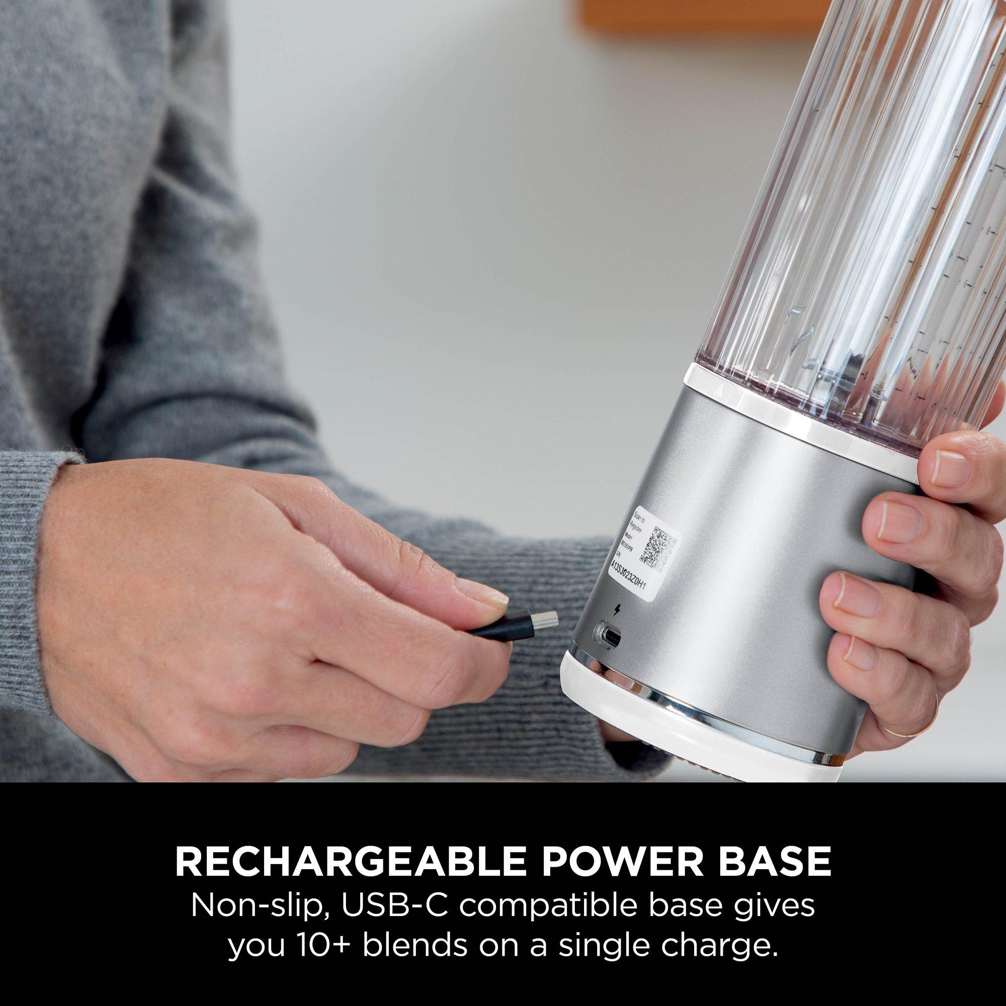 White - Ninja - Blast Cordless Portable Blender – White BC151UKWH - 8