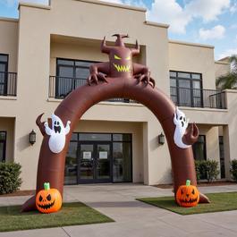 LIFE IDEAS Arch Ghost Pumpkins Halloween Inflatable