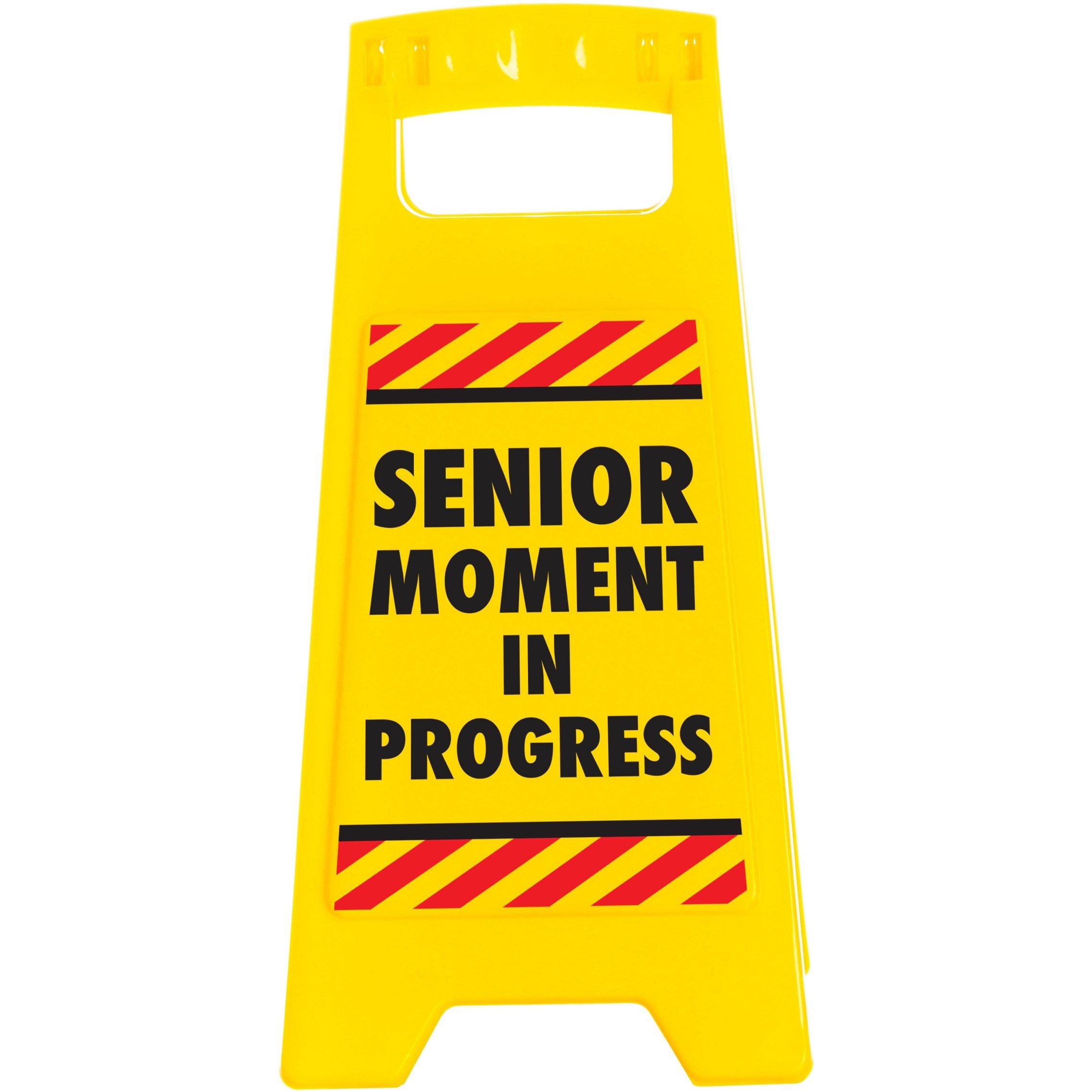 Multi - Boxer Gifts - Desk Warning Sign - Senior Moment - 2
