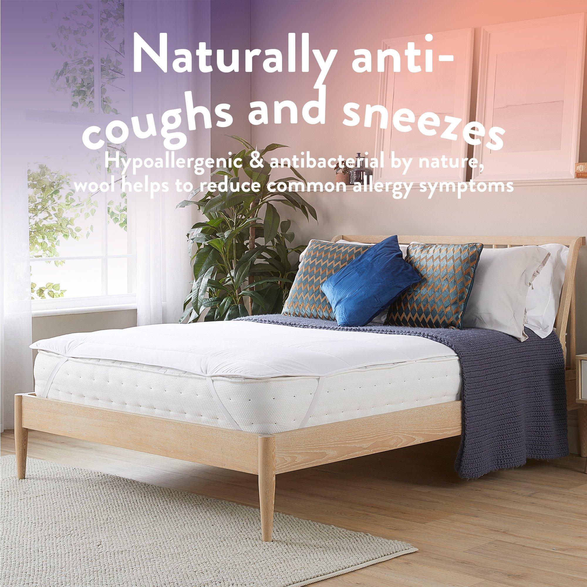 White - Slumberdown - Wonderful Wool Mattress Topper - 3