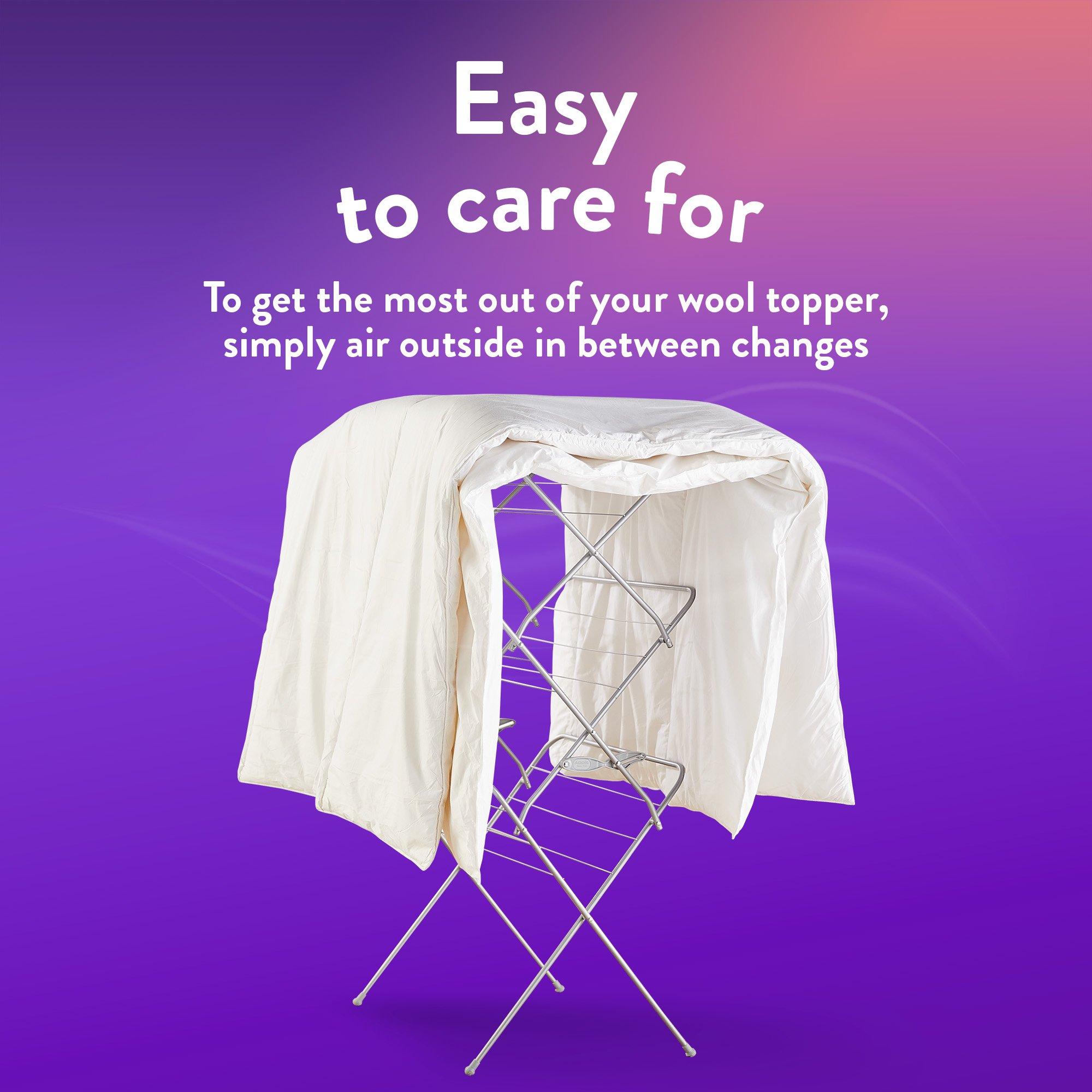 White - Slumberdown - Wonderful Wool Mattress Topper - 5