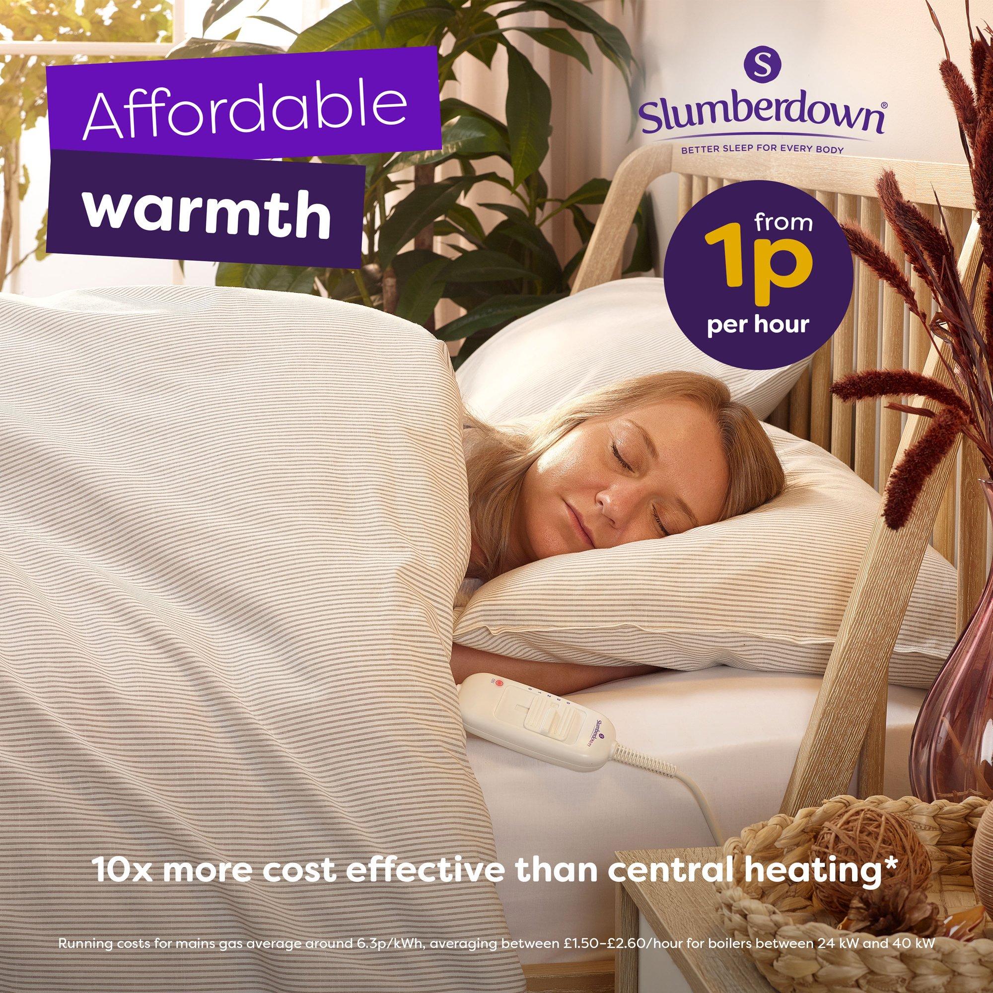 White - Slumberdown - Sleepy Nights Electric Blanket - 2