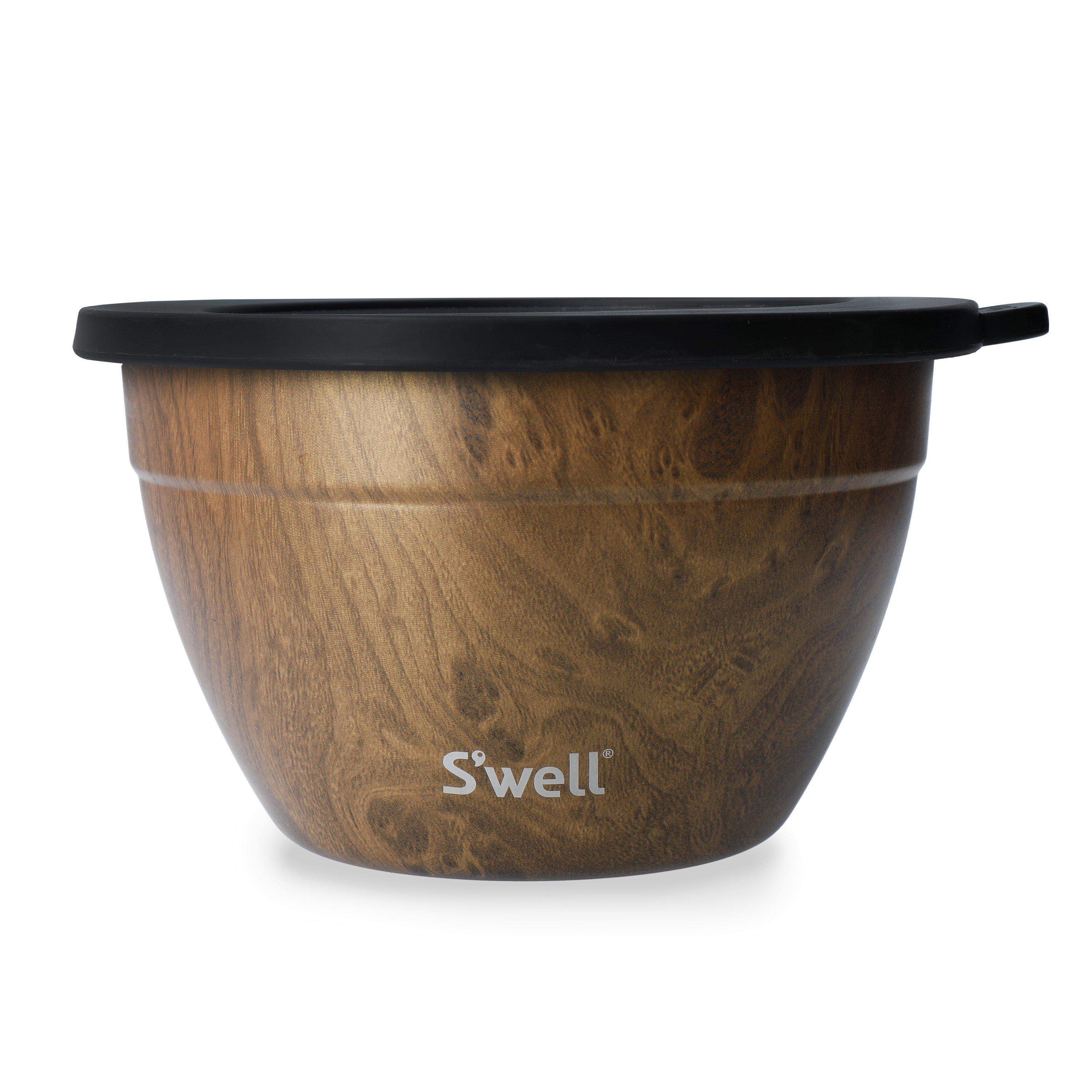 S'well Swell Teakwood Salad Bowl Kit In Brown