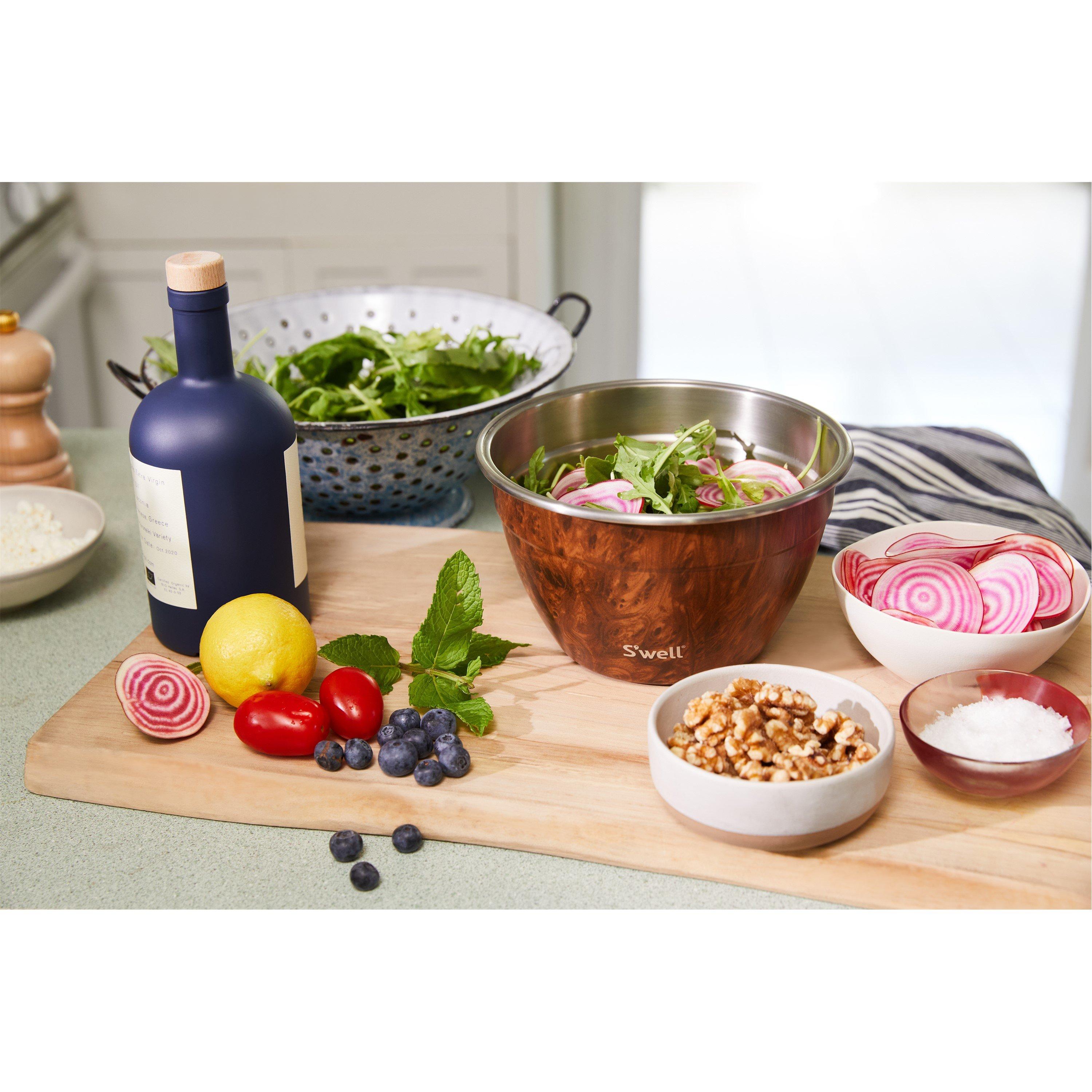 Brown - Swell - Swell Teakwood Salad Bowl Kit - 3