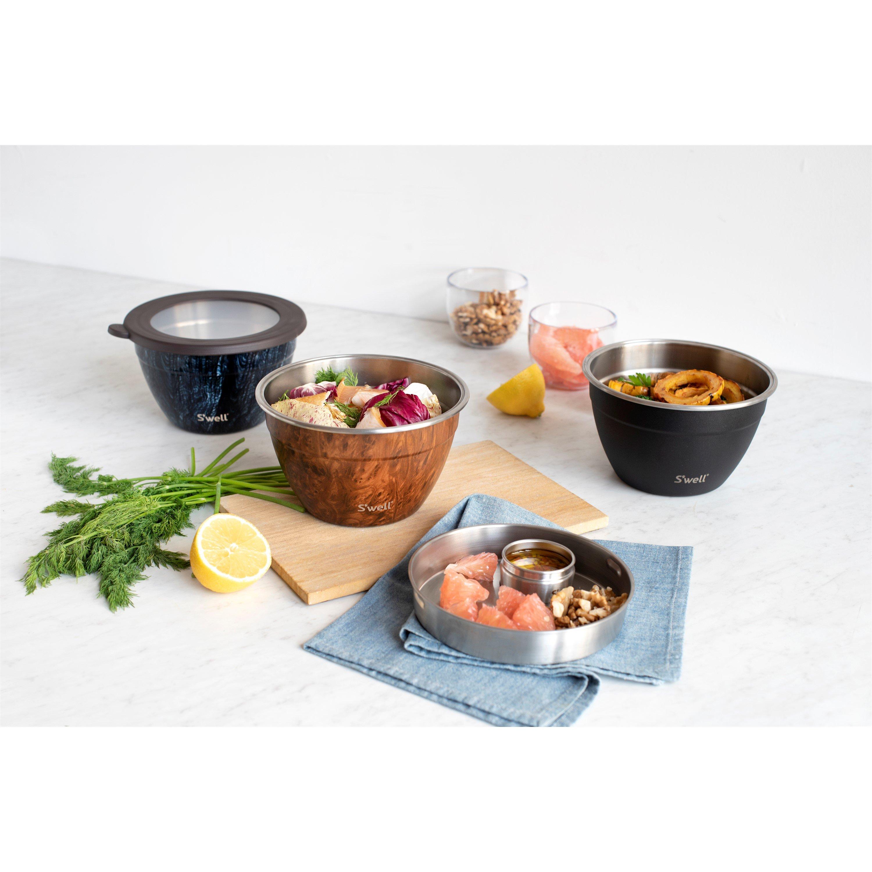 Brown - Swell - Swell Teakwood Salad Bowl Kit - 5