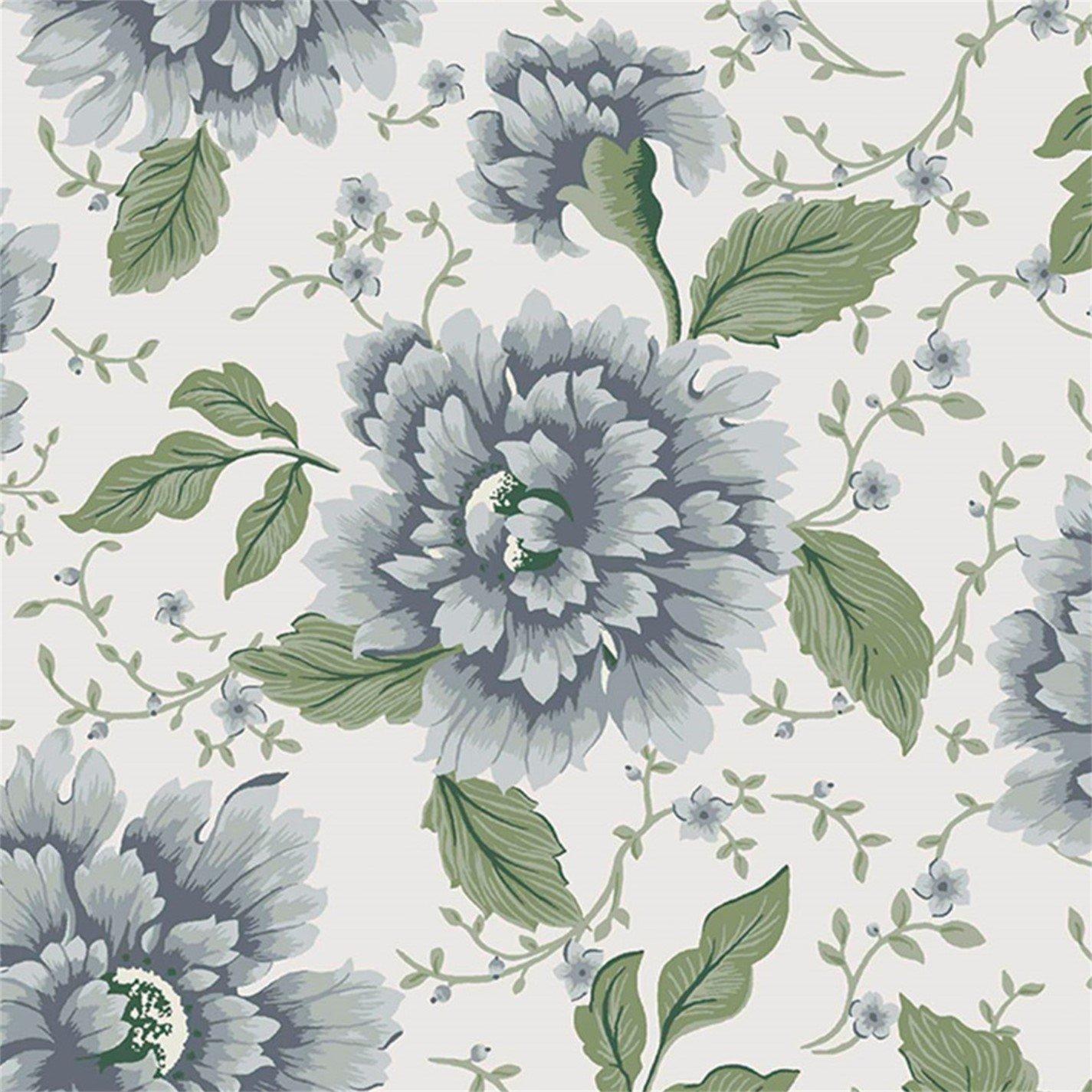 Pale Seaspray B - Laura Ashley - Pickworth Posy Pale Seaspray Blue Wallpaper - 4