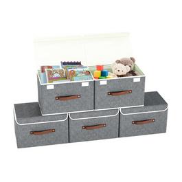 DMD Collective 5-Pack Collapsible Storage Boxes with Lids