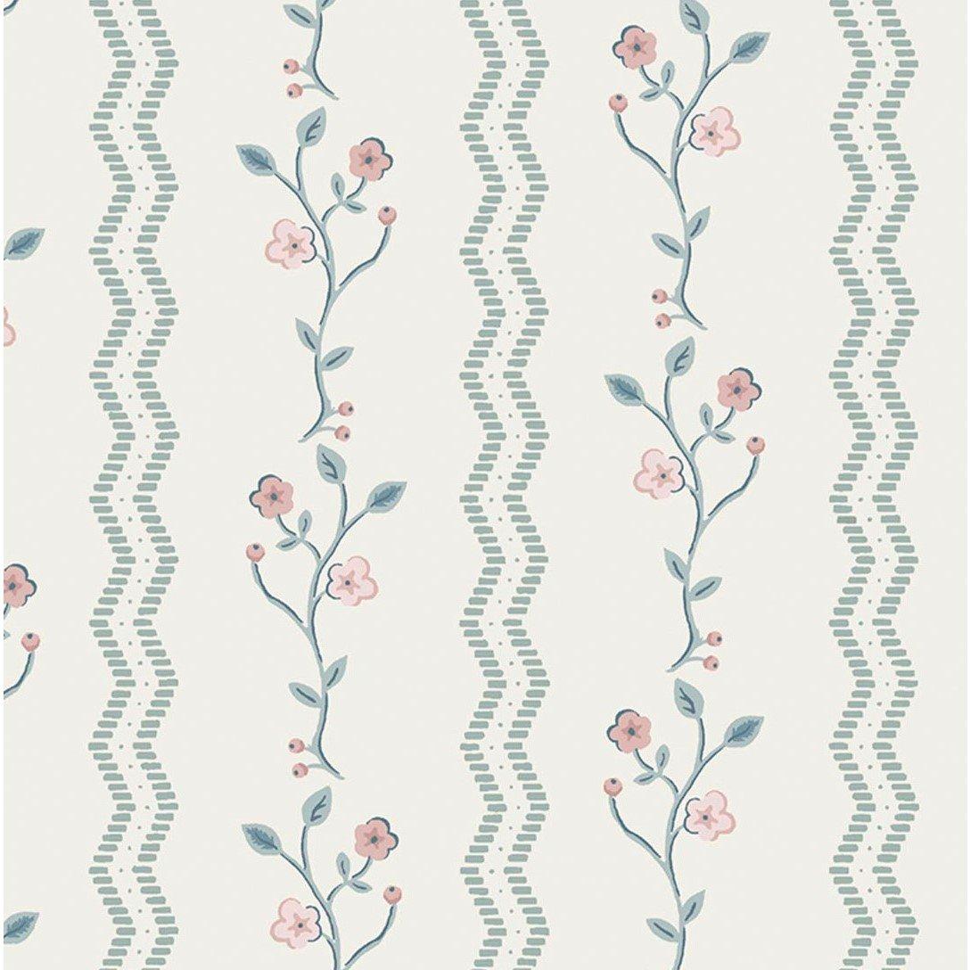 Duck Egg Blue - Laura Ashley - Blencow Stripe Dark Duck Egg Blue - 5