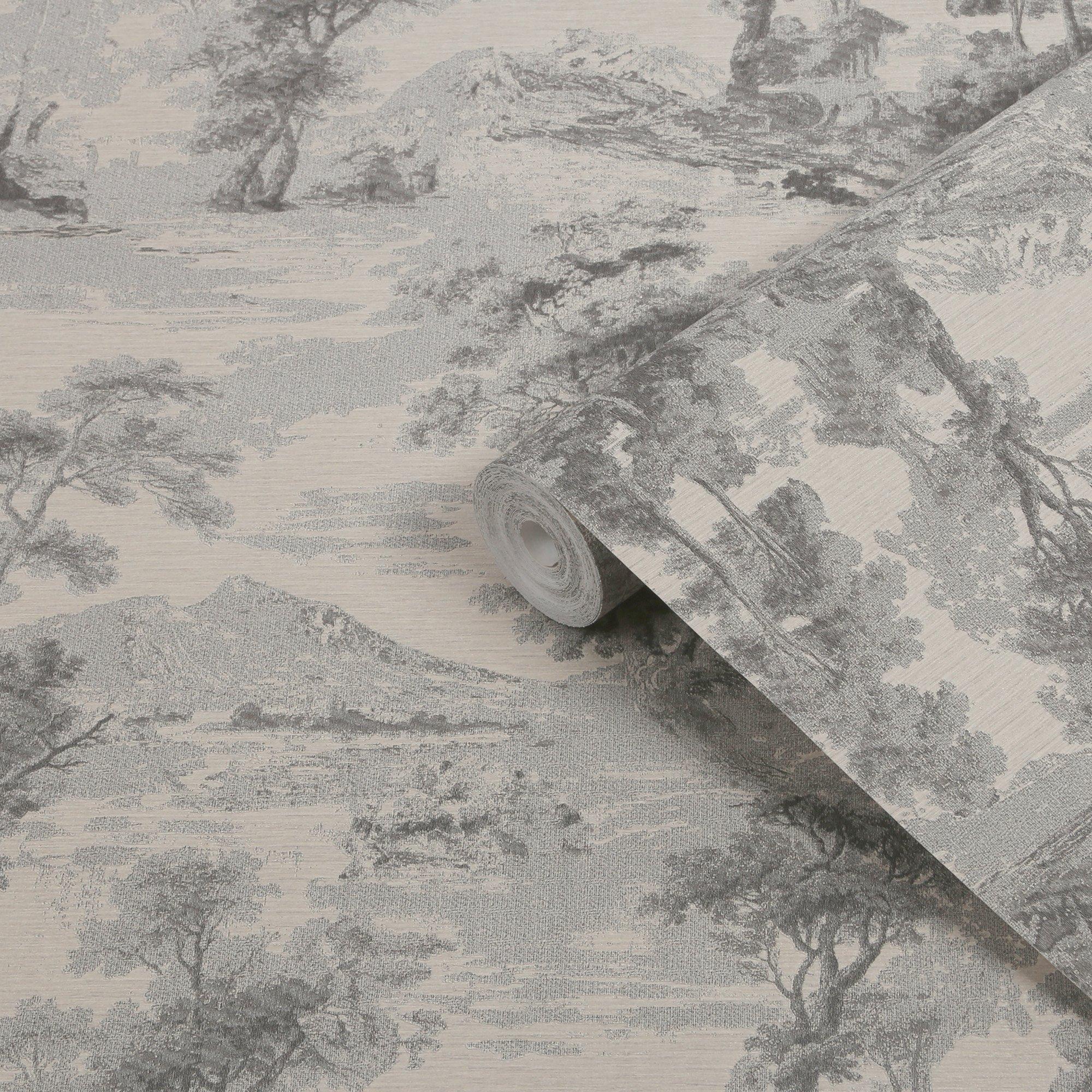 Grey - Boutique - Shibui Forest Shadow Wallpaper - 3