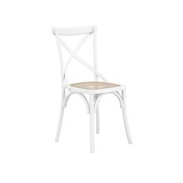 LPD Fitzroy White / Cane Dining Chair (2 Per Pack)
