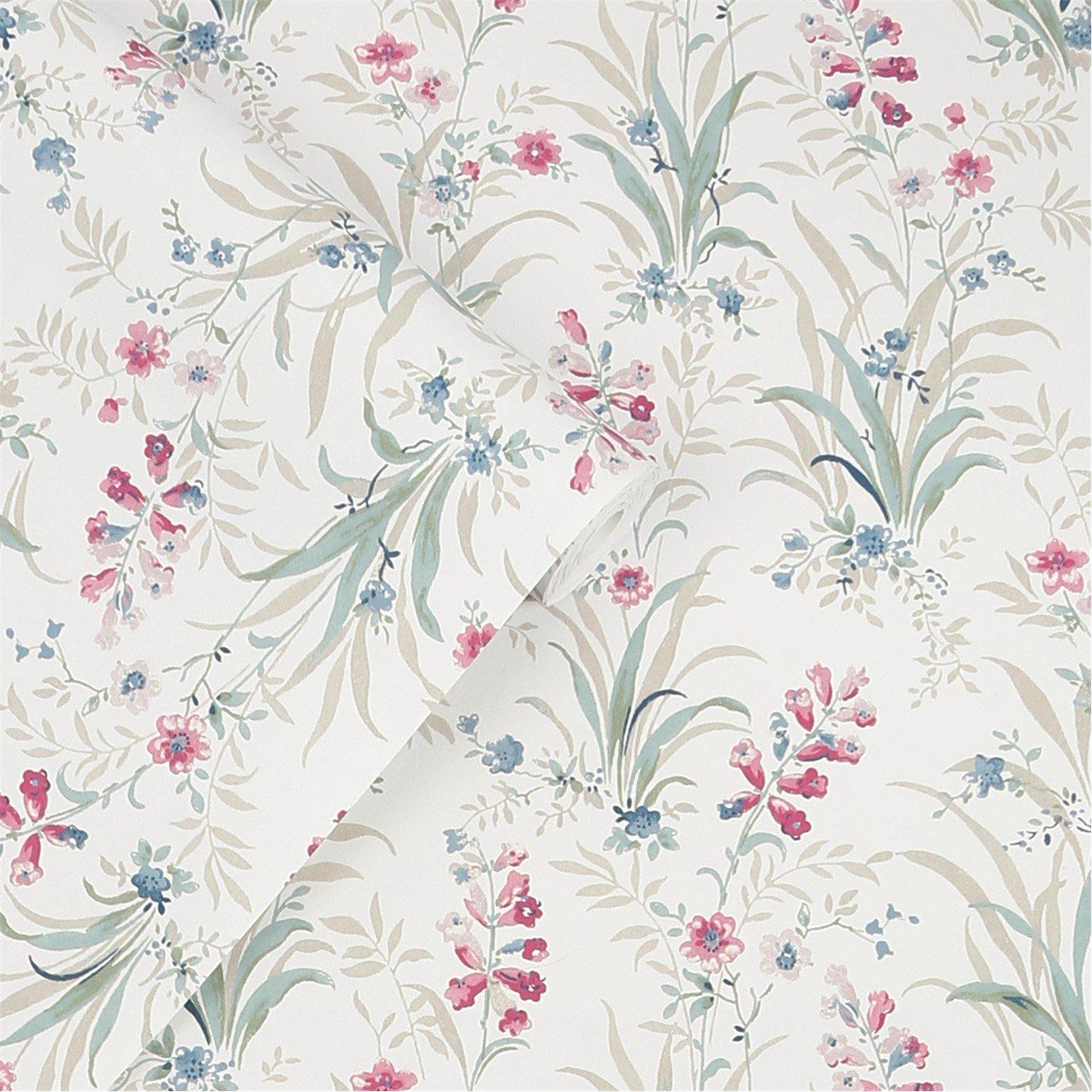 Natural - Laura Ashley - Mosedale Posy Soft Natural Wallpaper - 3