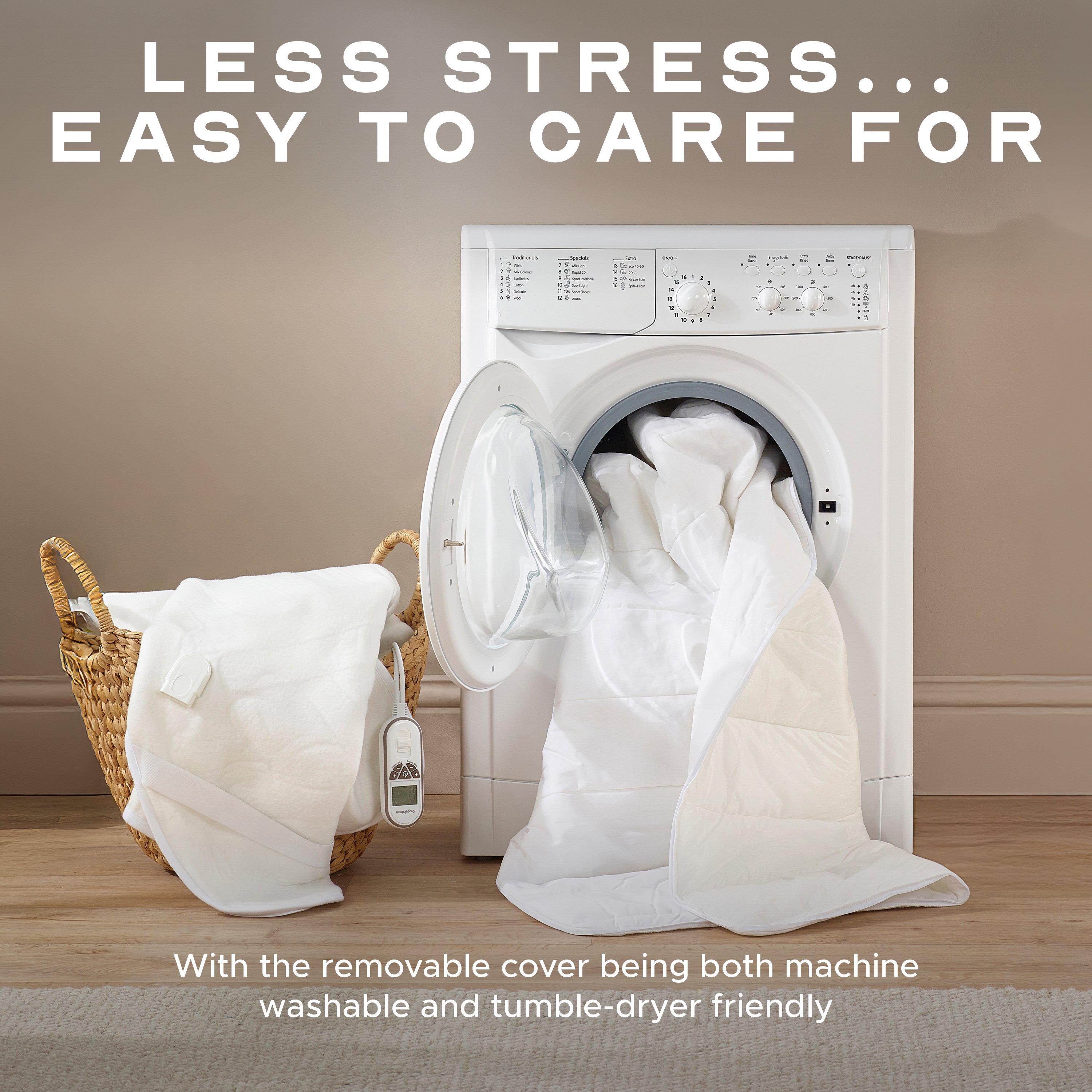 White - Snuggledown - Intelligent Warmth Heated Topper - 6