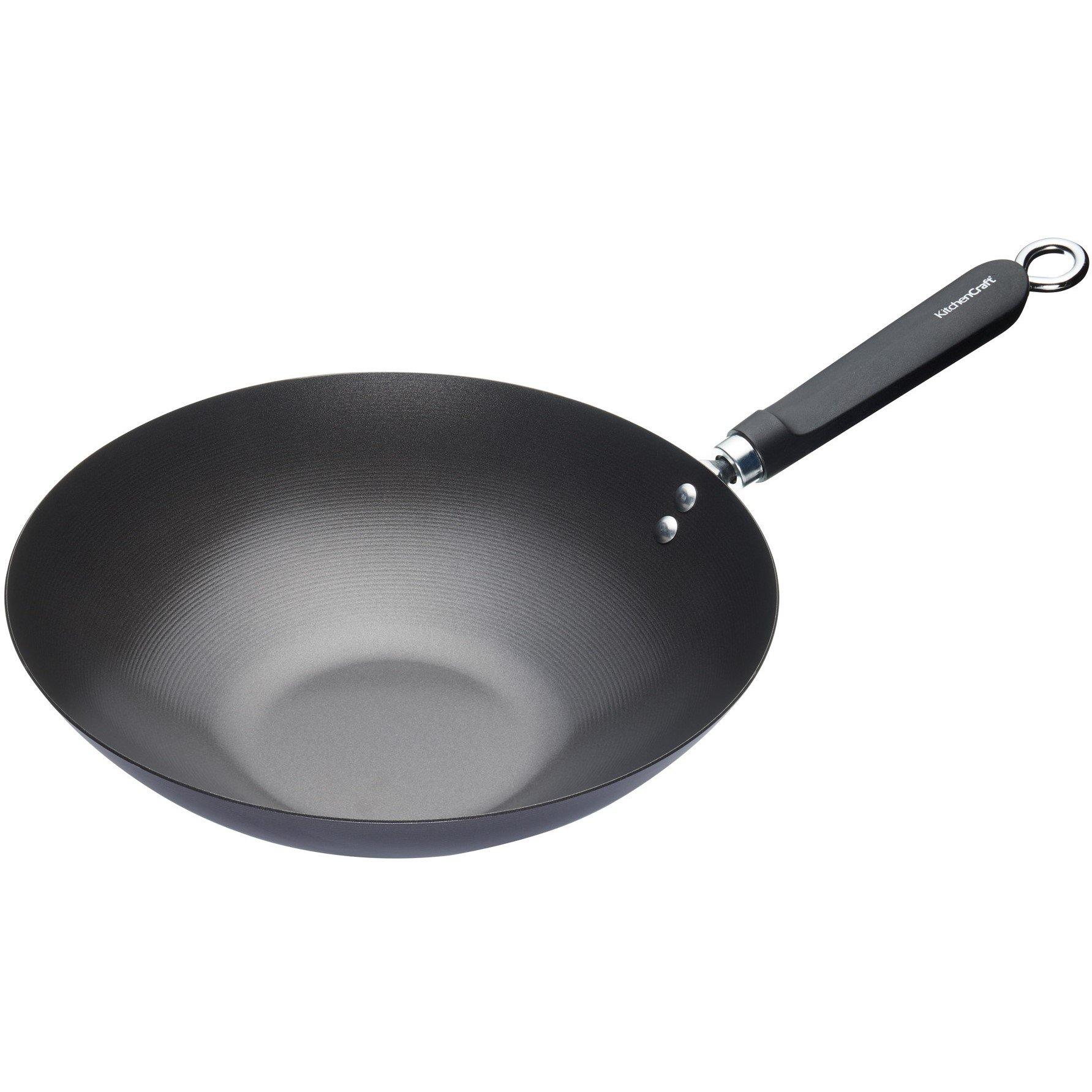 Black - KitchenCraft - World of Flavours Non-Stick Wok - 1