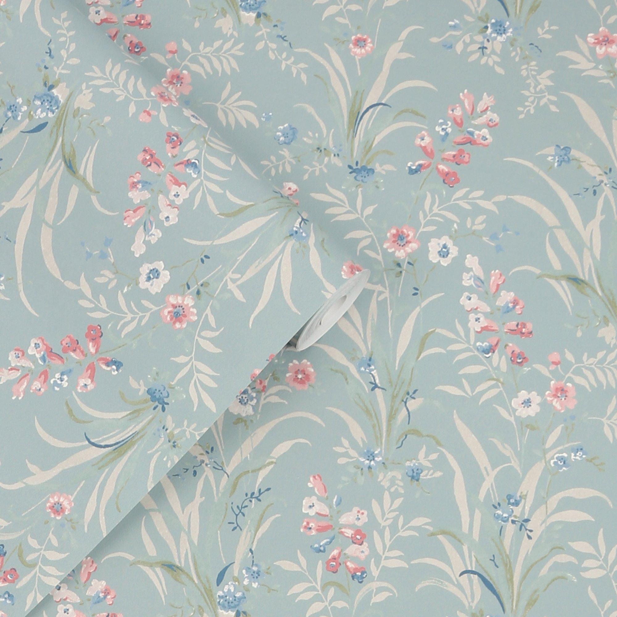 Duck Egg Blue - Laura Ashley - Mosedale Posy Dark Duck Egg Blue - 4