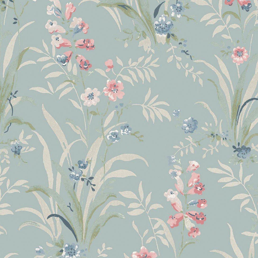 Duck Egg Blue - Laura Ashley - Mosedale Posy Dark Duck Egg Blue - 5