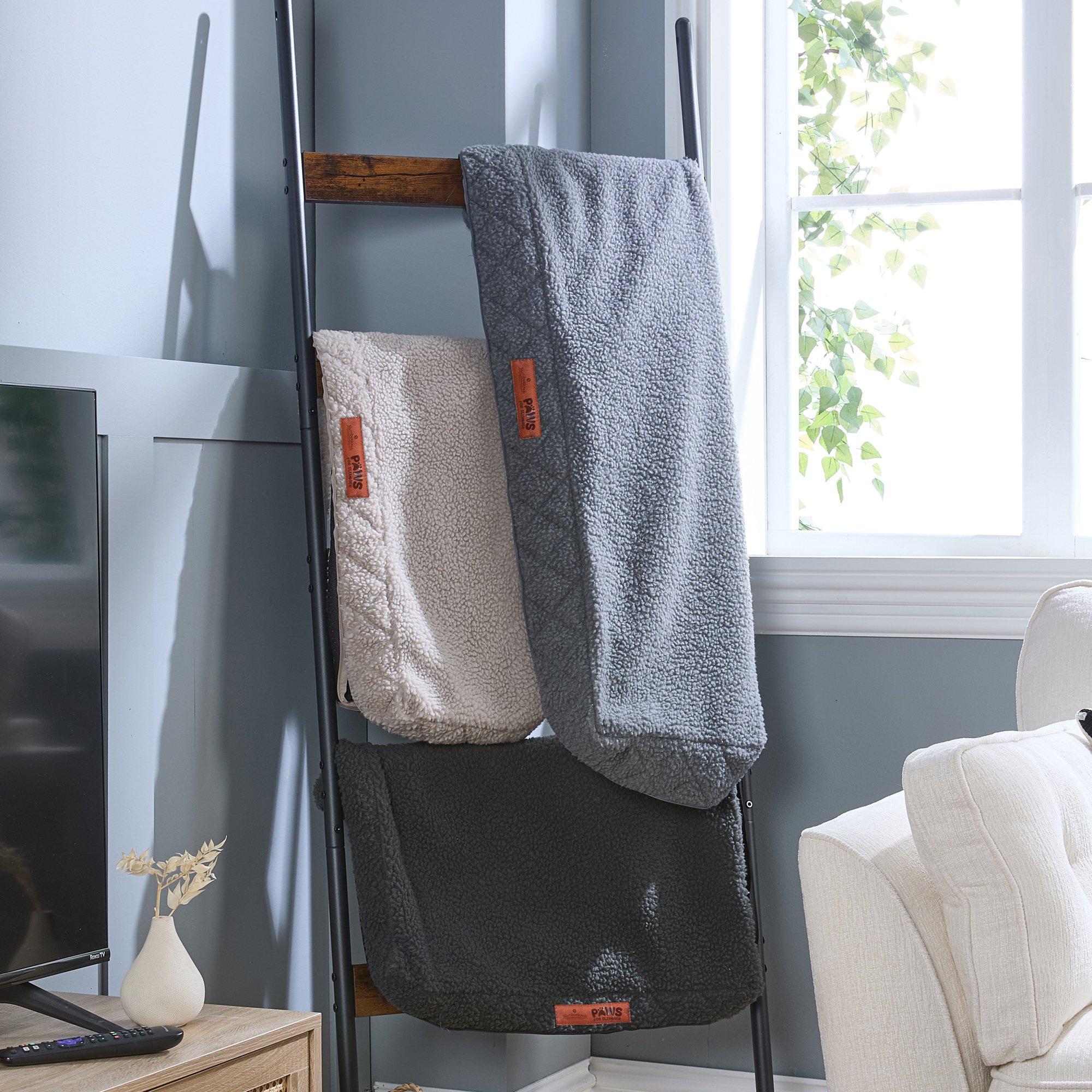 Charcoal - Slumberdown - Paws for Slumber Sherpa Pet Bed Cover - 2