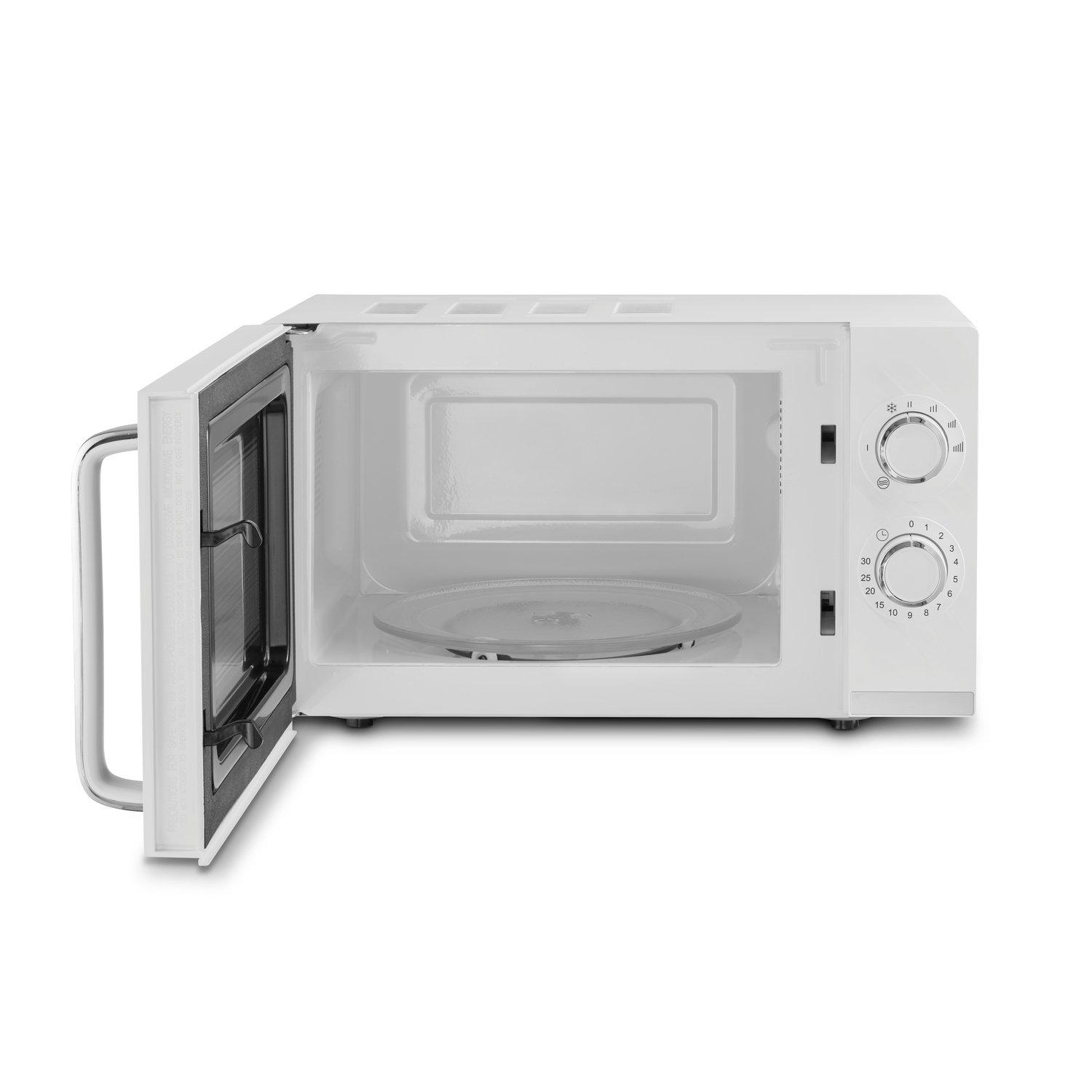 White - Swan - Windsor 20L 800W Microwave Manual Textured White - 3