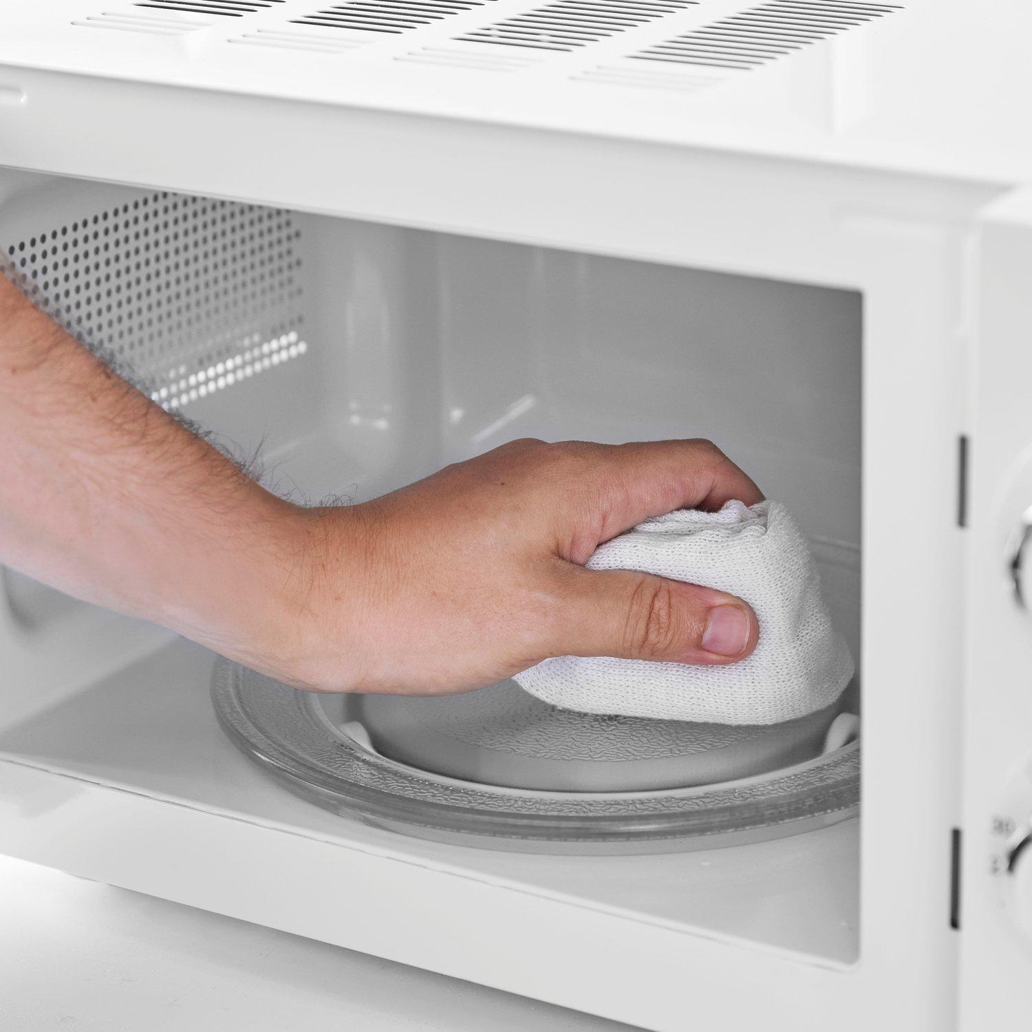 White - Swan - Windsor 20L 800W Microwave Manual Textured White - 7