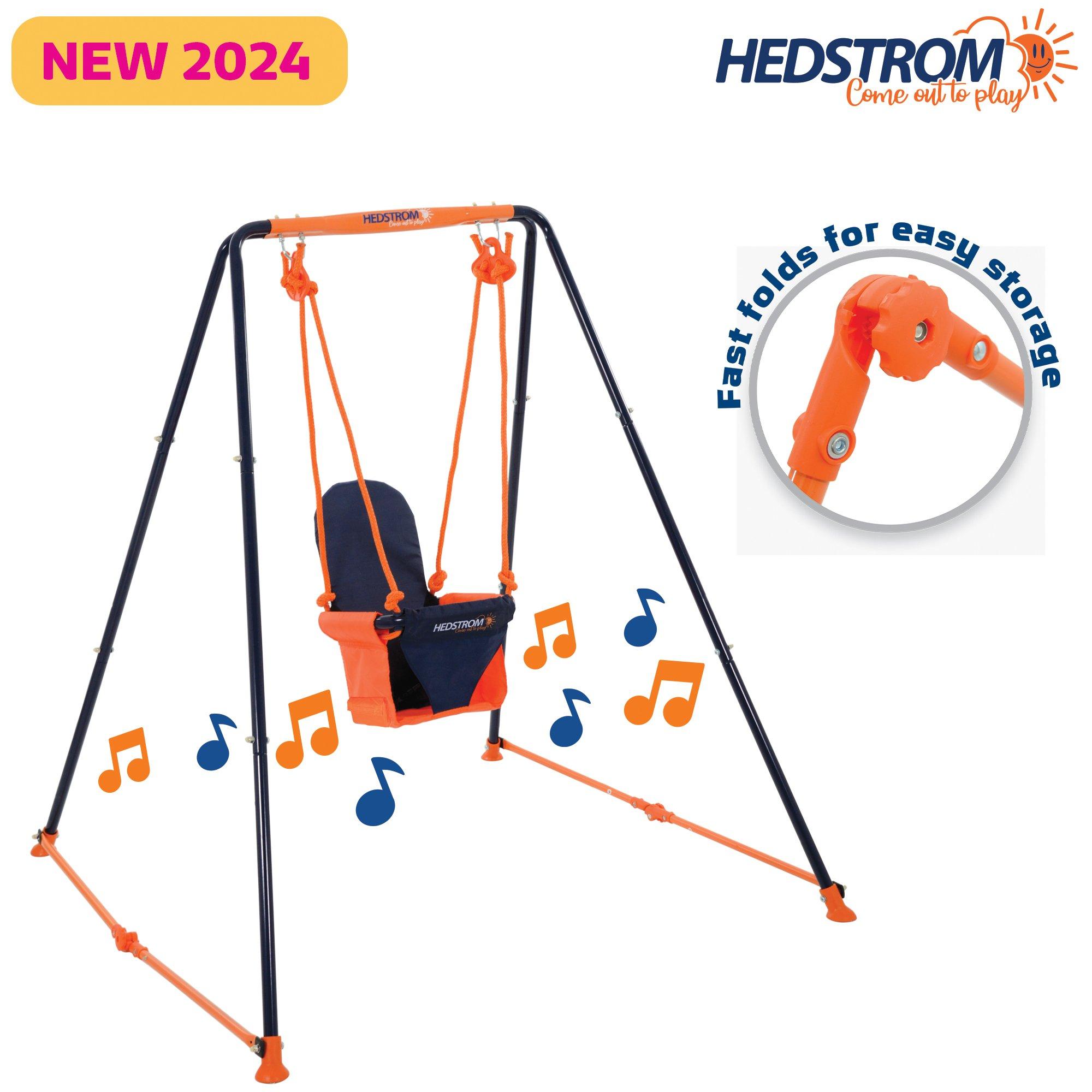 Orange - Hedstrom - Fast Folding Musical Toddler Swing - 11