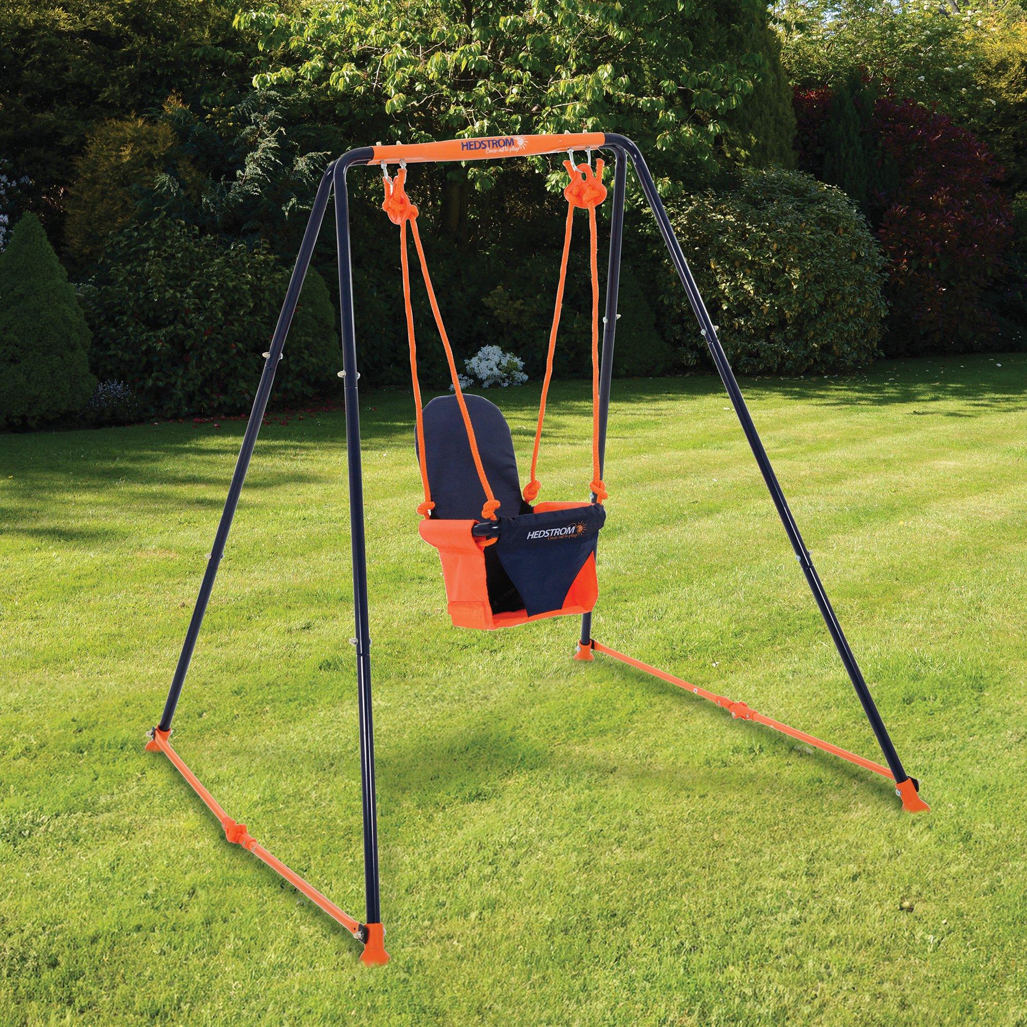 Orange - Hedstrom - Fast Folding Musical Toddler Swing - 10