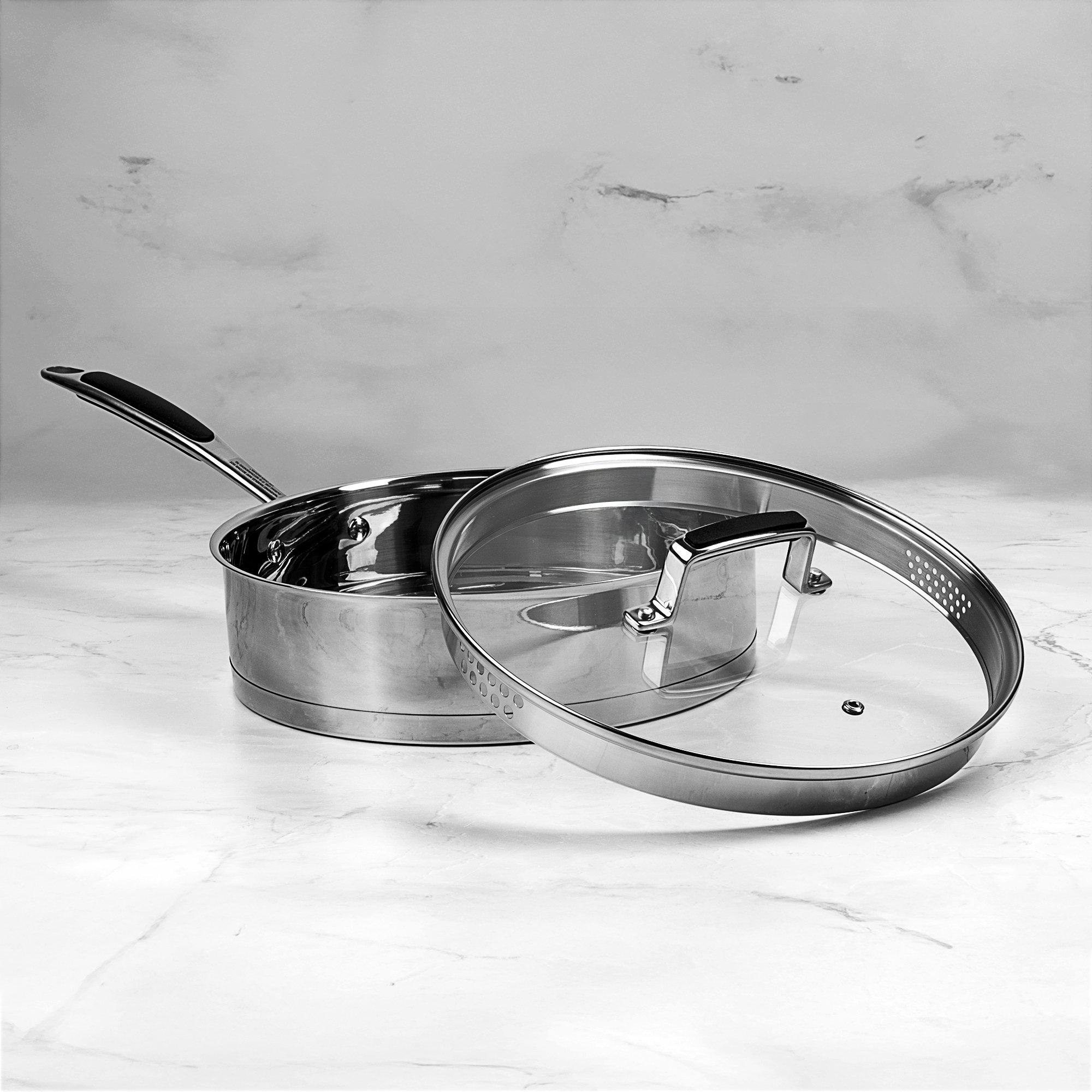 Stainless Steel - Prochef - STAINLESS STEEL SAUTE PAN - 2