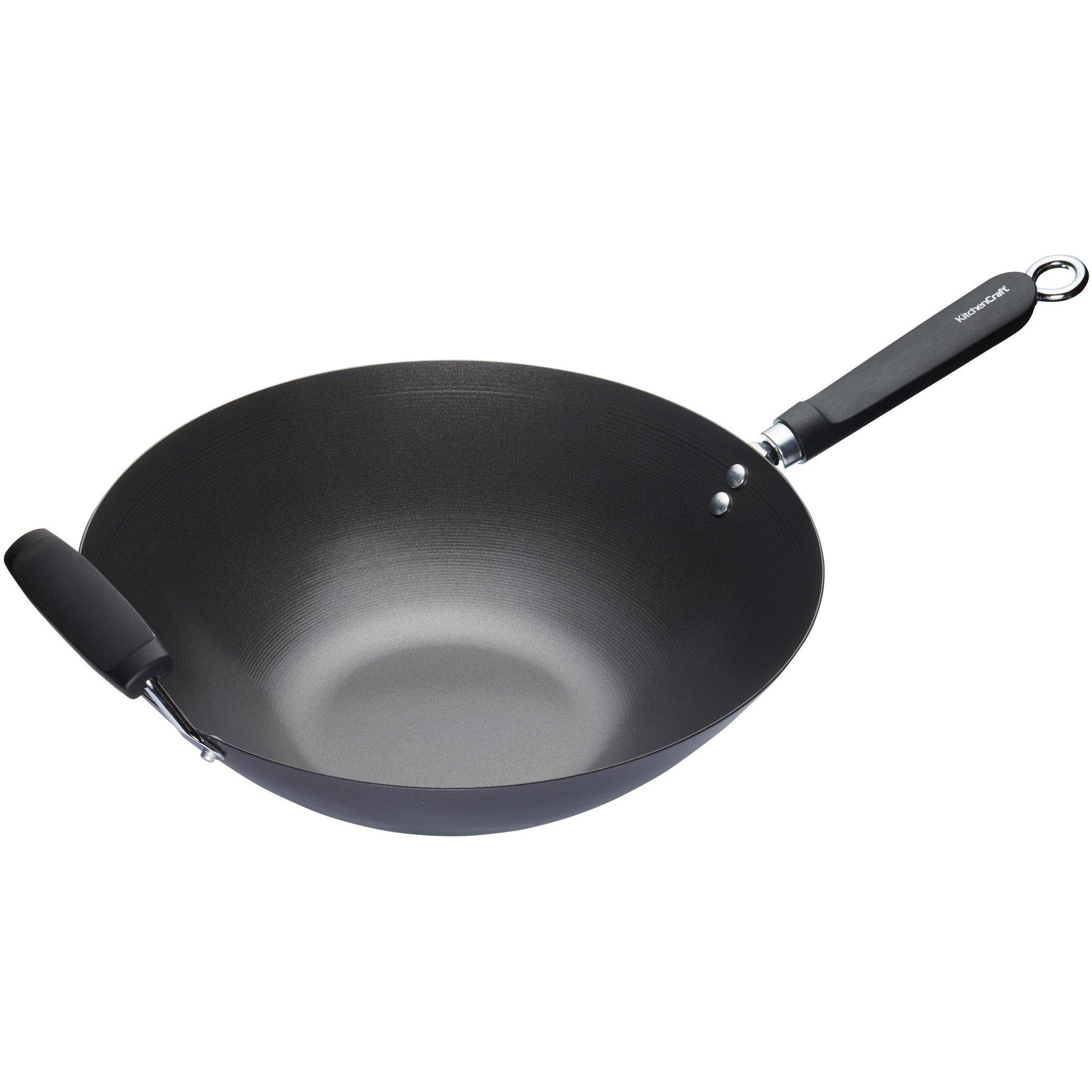 Black - KitchenCraft - World of Flavours Non-Stick Wok