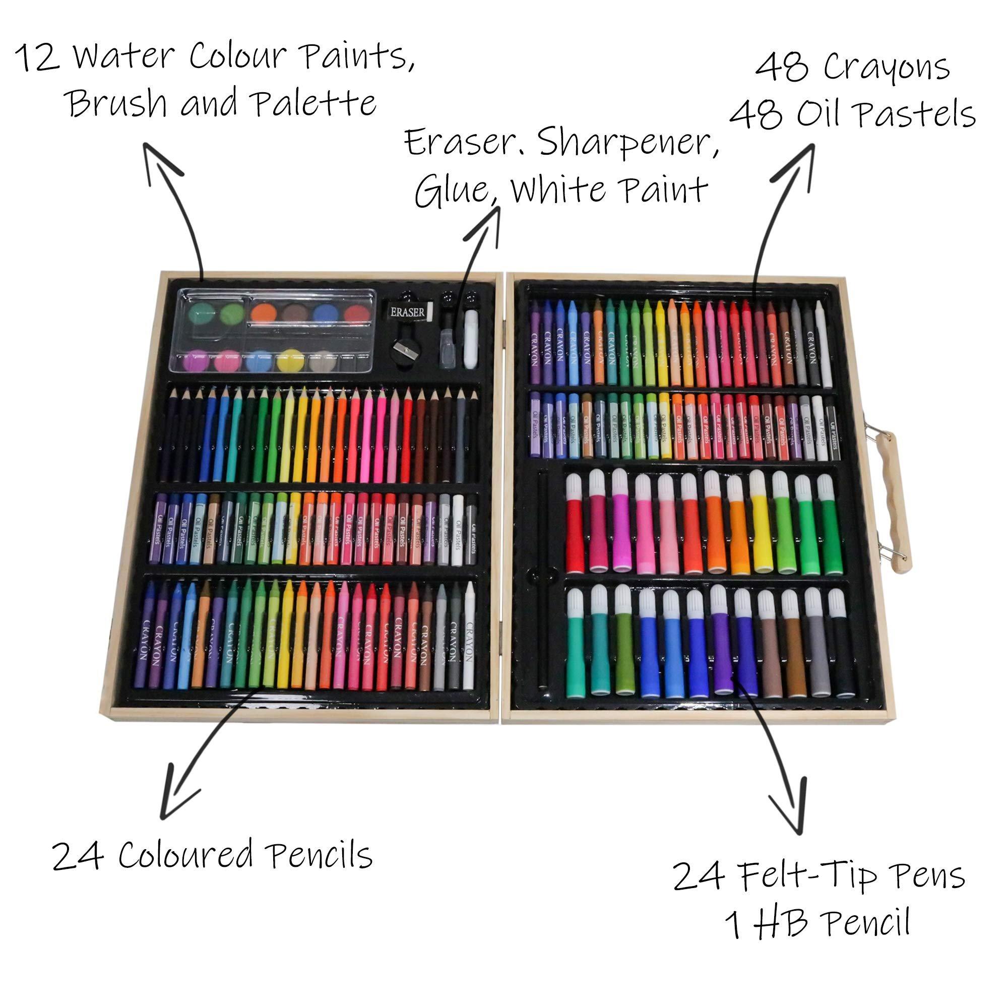 Multi Colour - Kandytoys - Kids 168 Piece Wooden Art Set - 3