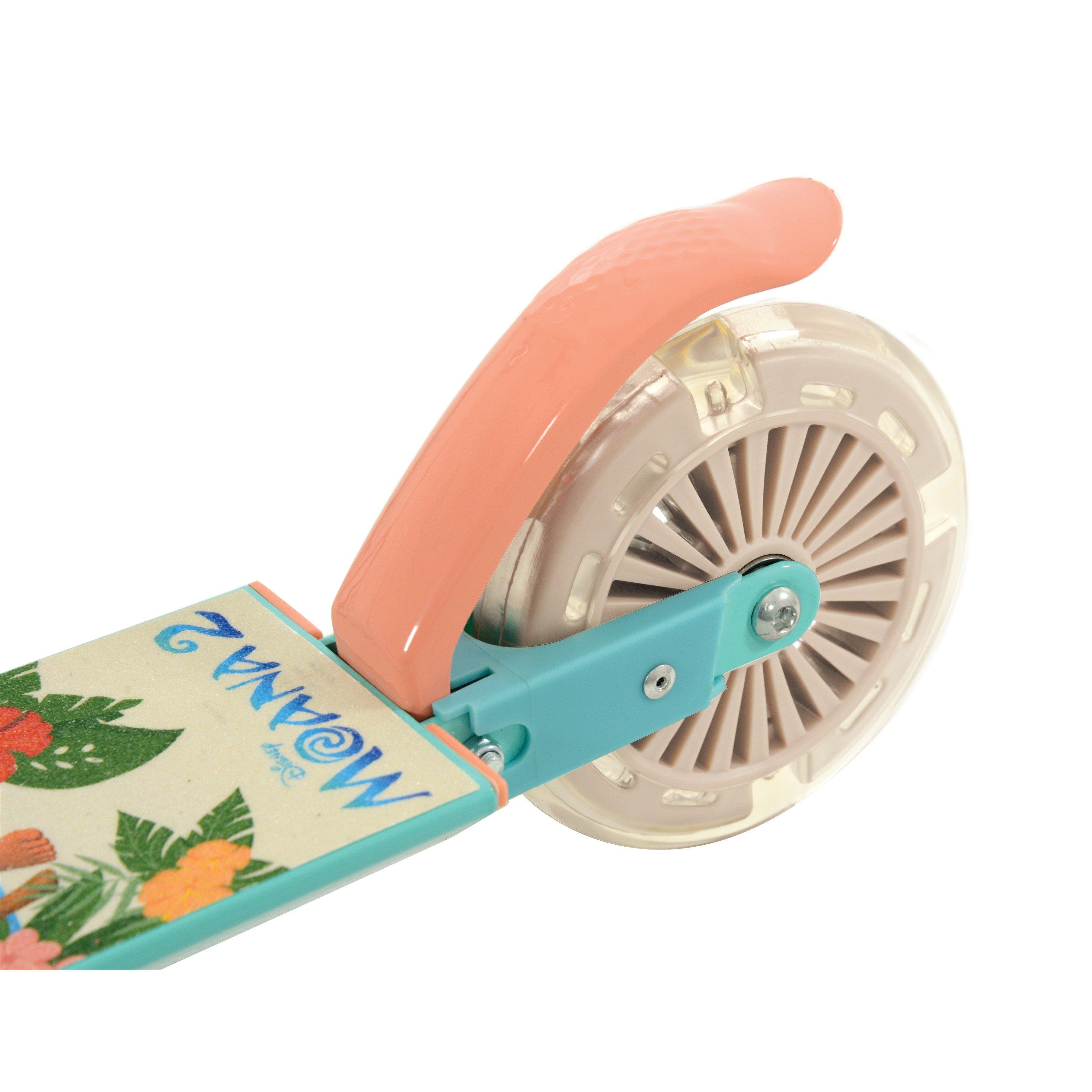Multicoloured - Moana - 2 Folding Inline Scooter with Light Up Wheel - 10