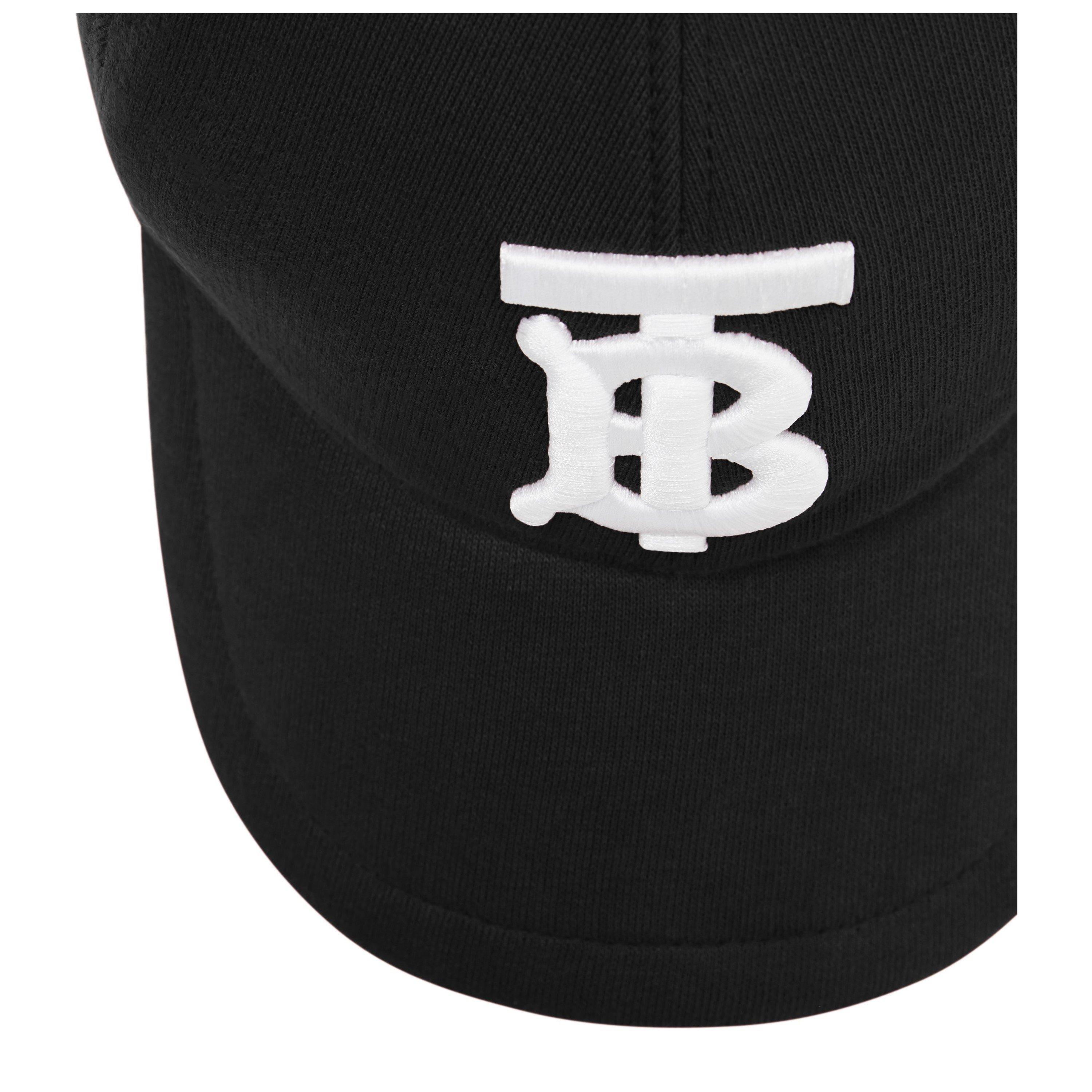 Black A1189 - Burberry - Men's Plain Cotton Cap - 4