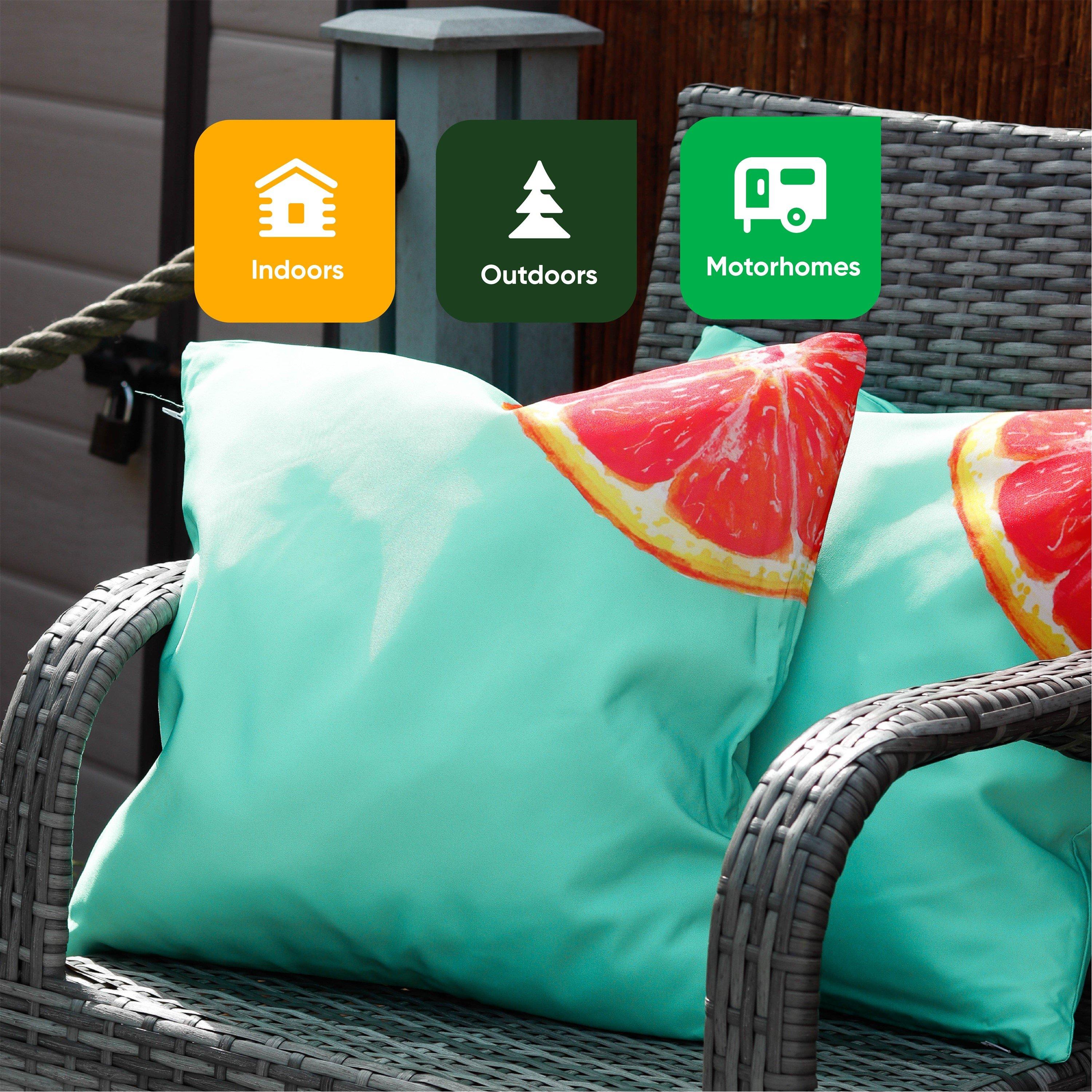 Green - Streetwize - Outdoor Scatter Cushions - Grapefruit - 6