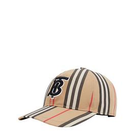 Burberry Men'S Striped Cotton Icon Cap