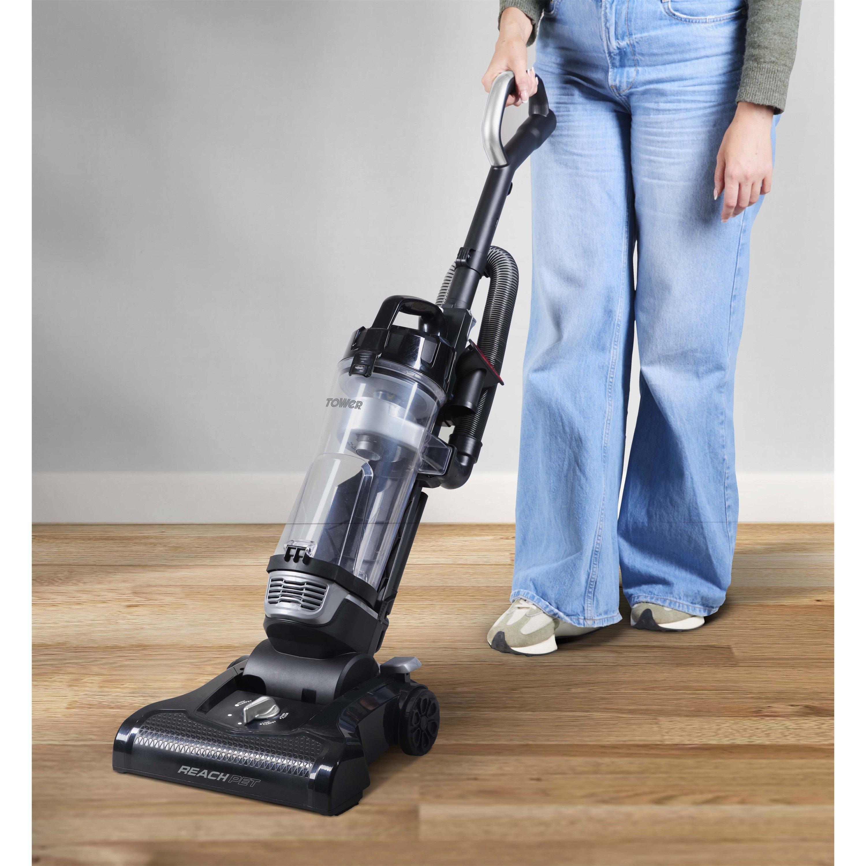 Silver - Tower - T108001PLPET Upright Vacuum 4L Dust Bin Platinum w - 13