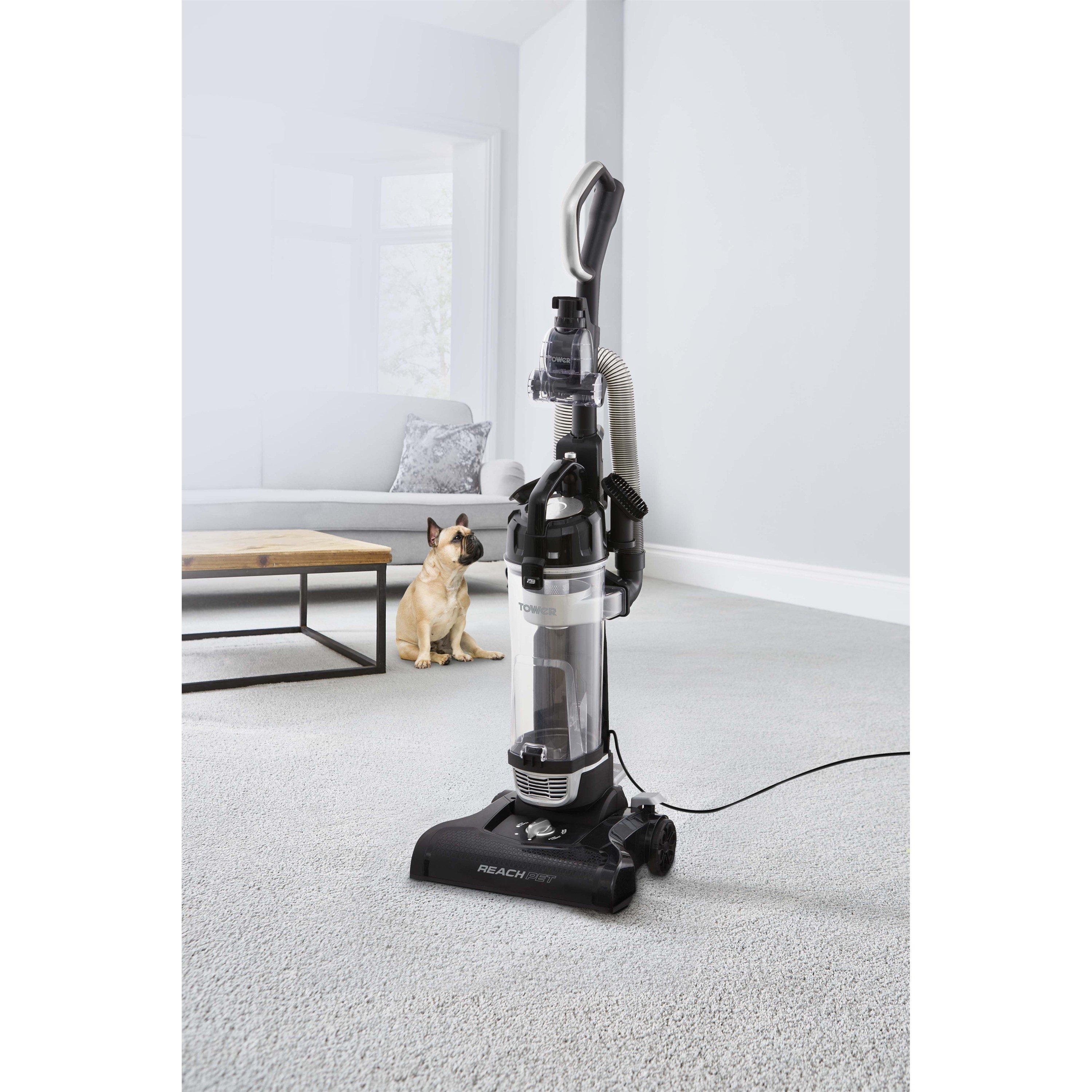Silver - Tower - T108001PLPET Upright Vacuum 4L Dust Bin Platinum w - 14